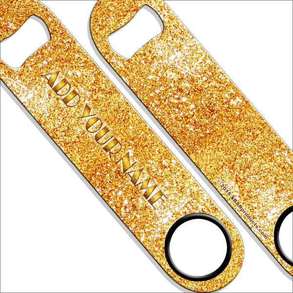 Personalized Speed Bottle Opener with Bling - Multiple Color Options for Beer, Soda & Champagne - Perfect for Parties, Weddings & Gifts