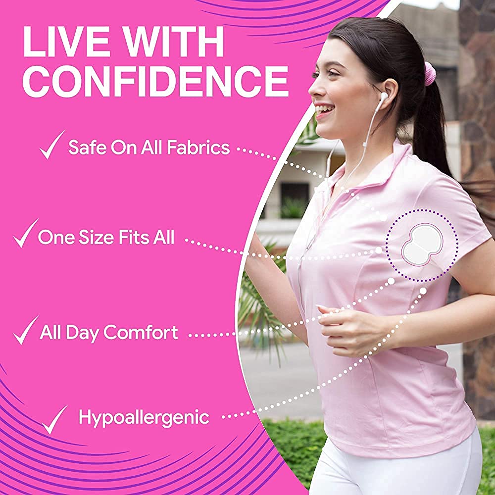 Disposable Underarm Sweat Pads for Women & Men - Hyperhidrosis Protection, Invisible Dress Shields (30 Count) - Stay Dry & Confident at Work, Gym, or Special Events