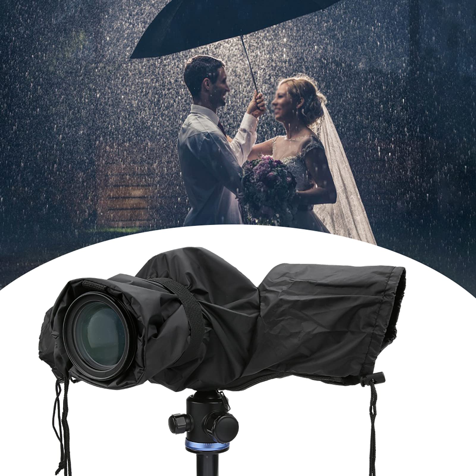 Waterproof Nylon DSLR Camera Rain Cover - Universal Fit for Digital & DSLR Cameras - Protect Your Gear in Rain, Snow & Outdoor Photography