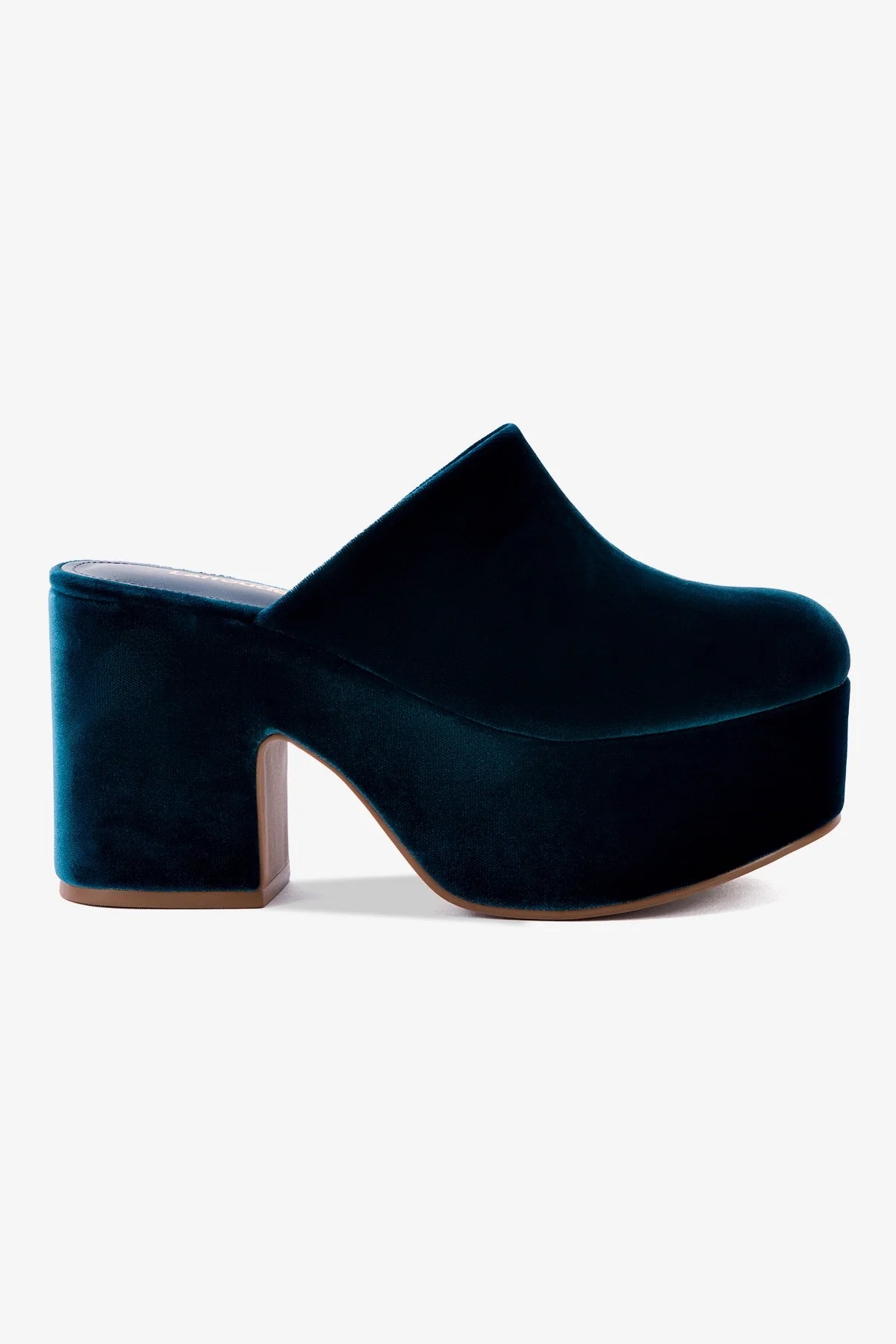 Miso Platform Clog Shoes - Deepsea Velvet Comfort Slip-Ons for Women | Casual Walking, Home & Garden Wear