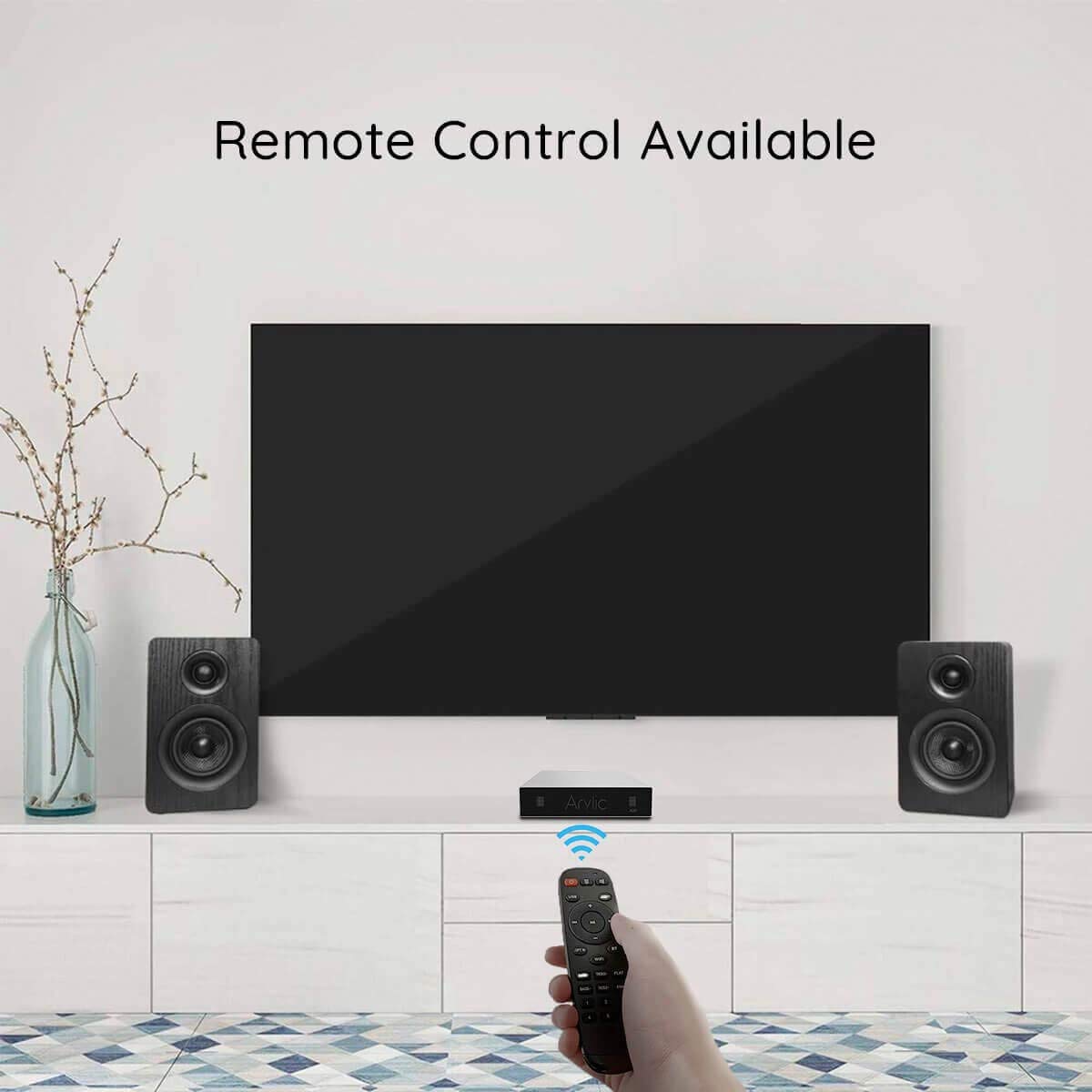 Arylic A30 WiFi & Bluetooth Audio Amplifier Receiver - Wireless Streaming with Airplay & DLNA, Multiroom Sync, Hi-Fi Stereo Speaker System for Home - 30W, 24bit/192kHz - Perfect for Living Room, Bedroom & Office Music Streaming
