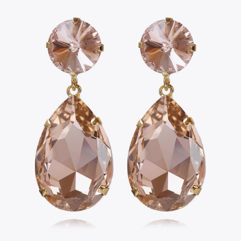 Vintage Rose Drop Earrings for Women - Elegant Dangle Earrings for Party, Wedding & Everyday Wear