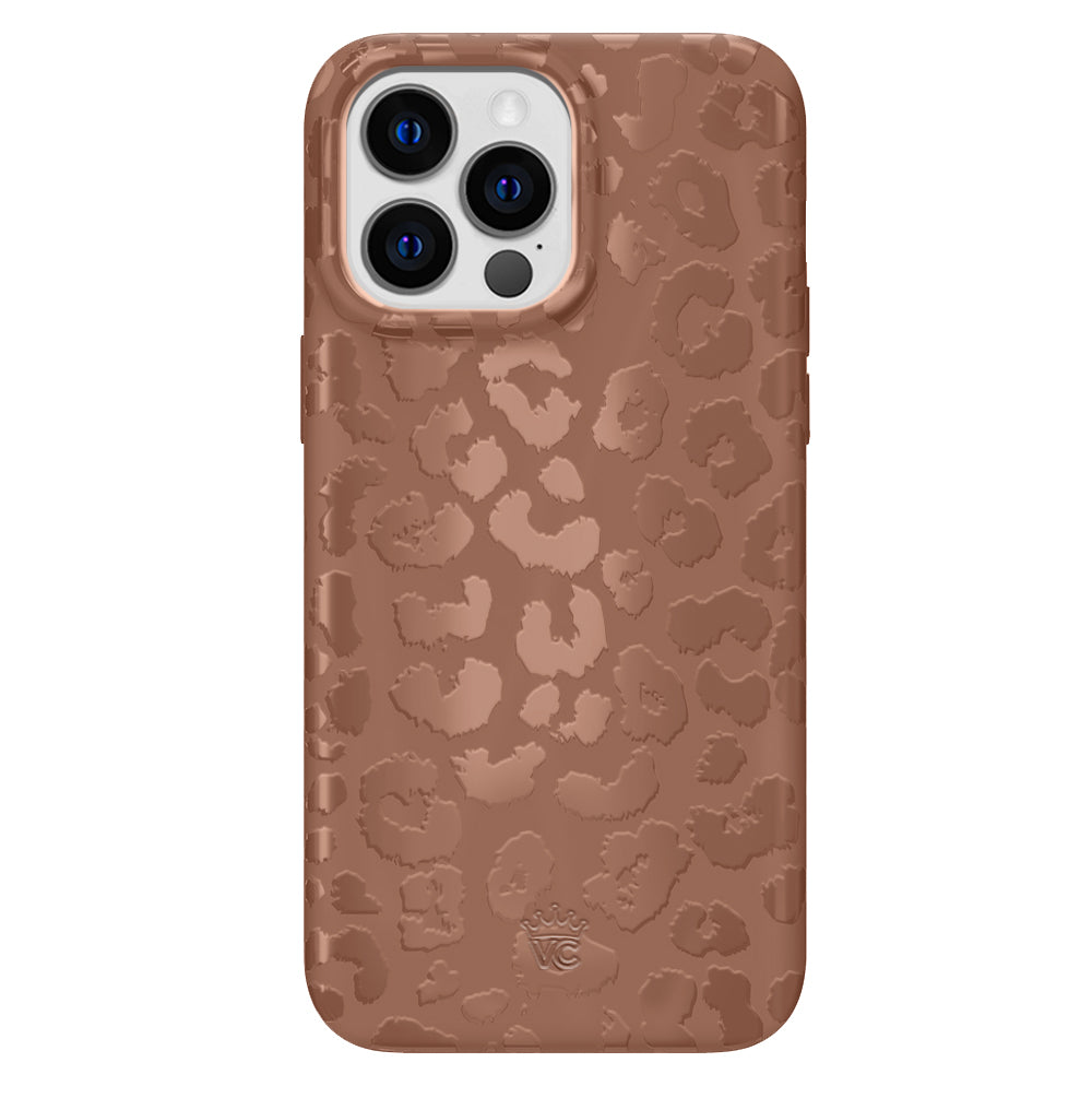Stylish Chocolate Leopard Print iPhone Case - Trendy Animal Pattern Phone Cover for iPhone [Models] - Perfect for Everyday Use, Fashion Accessory & Gift Giving