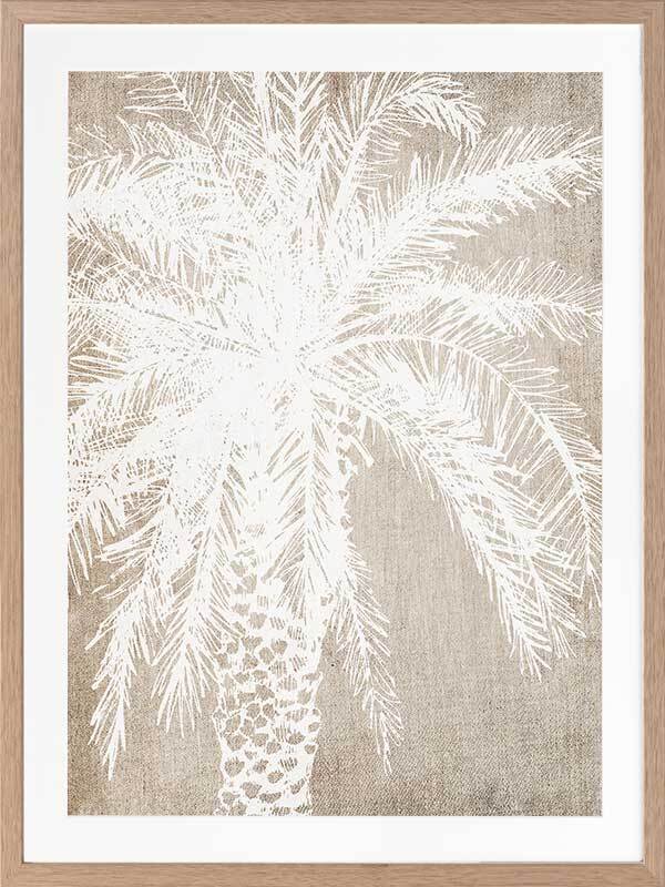 Canary Island Framed Art Print - Tropical Beach Wall Decor for Living Room, Bedroom & Office