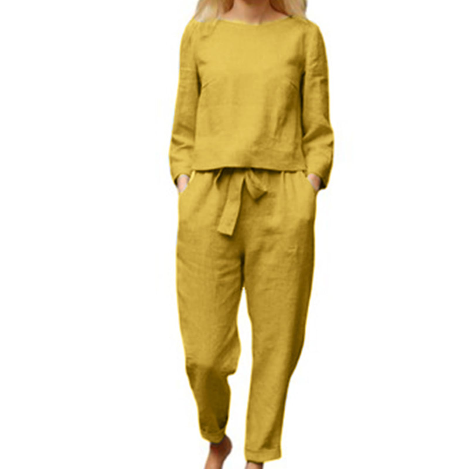 Women's 2-Piece Matching Lounge Set - Comfy Sweatsuit & Vacation Outfit | Plus Size Pajama Sets & Cute Loungewear for Home, Travel & Couple Matching