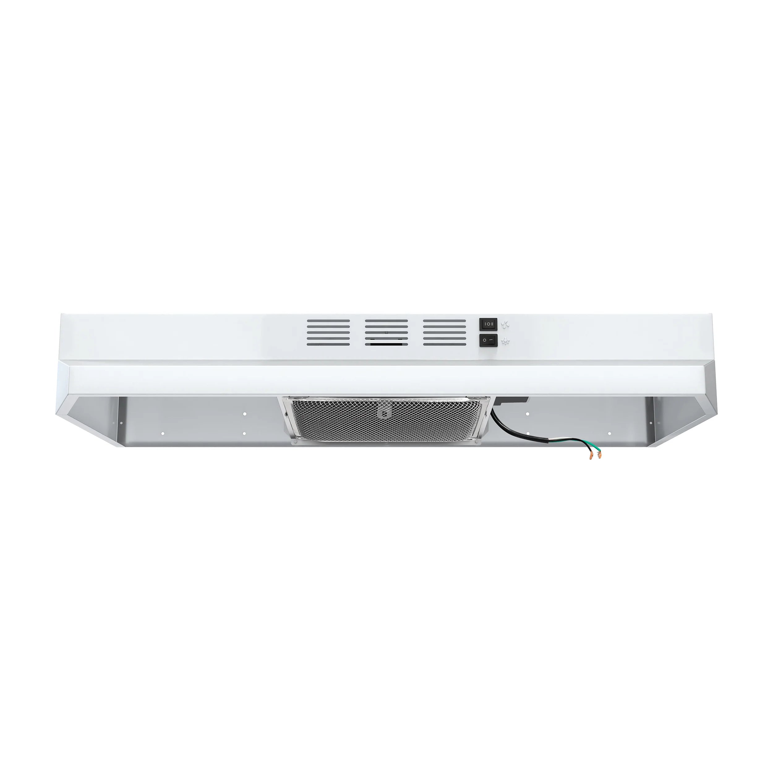 Forno FRHUC5200 30WHT 30-Inch 200 CFM Compact Under Cabinet Range Hood in White - Perfect for Small Kitchens and Apartments