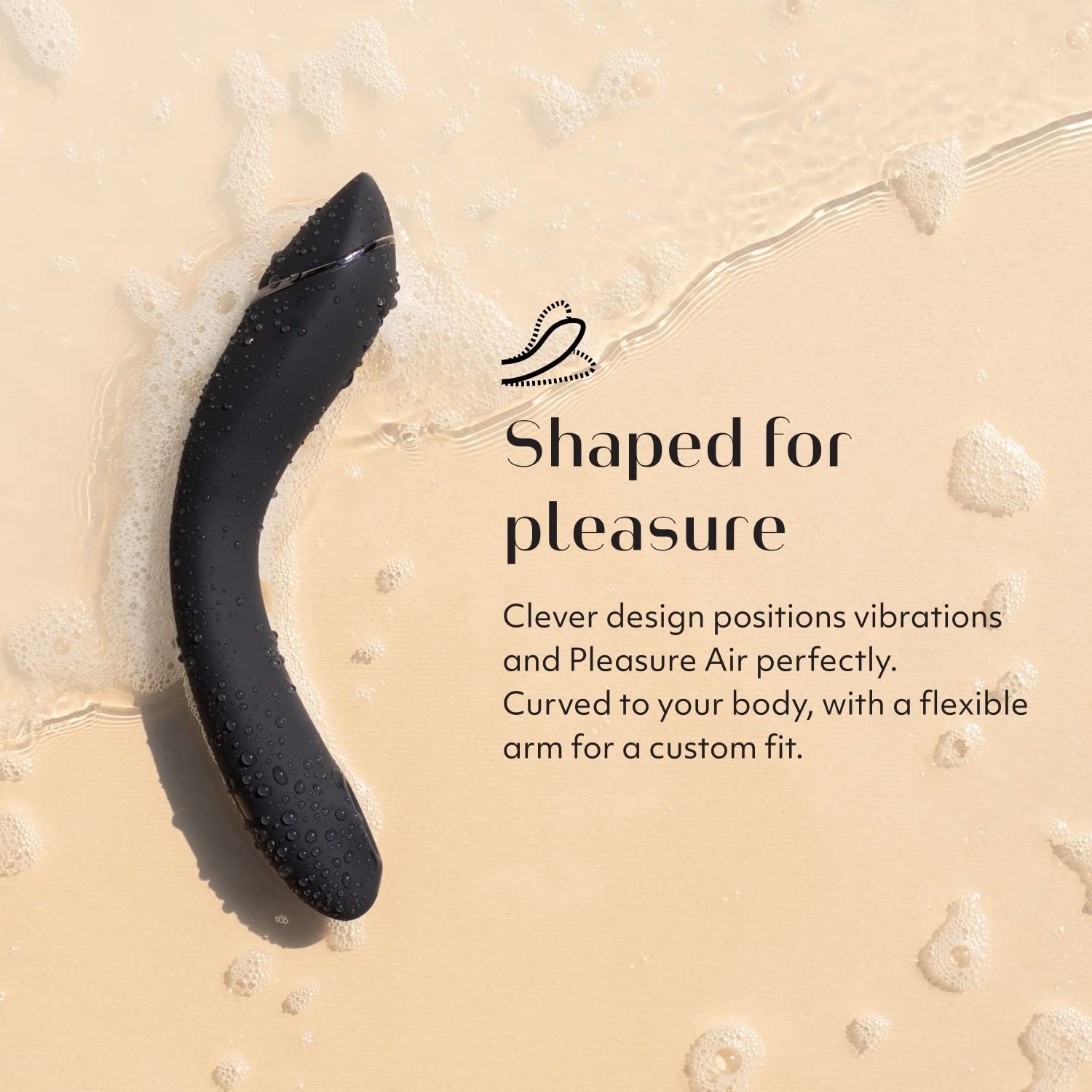 Womanizer OG G Spot Vibrator - 12 Intensity Levels & Pleasure Air Technology for Women | Flexible G-Spot Stimulator & Personal Massager | Perfect for Solo Play, Couples & Sensual Exploration (Slate)