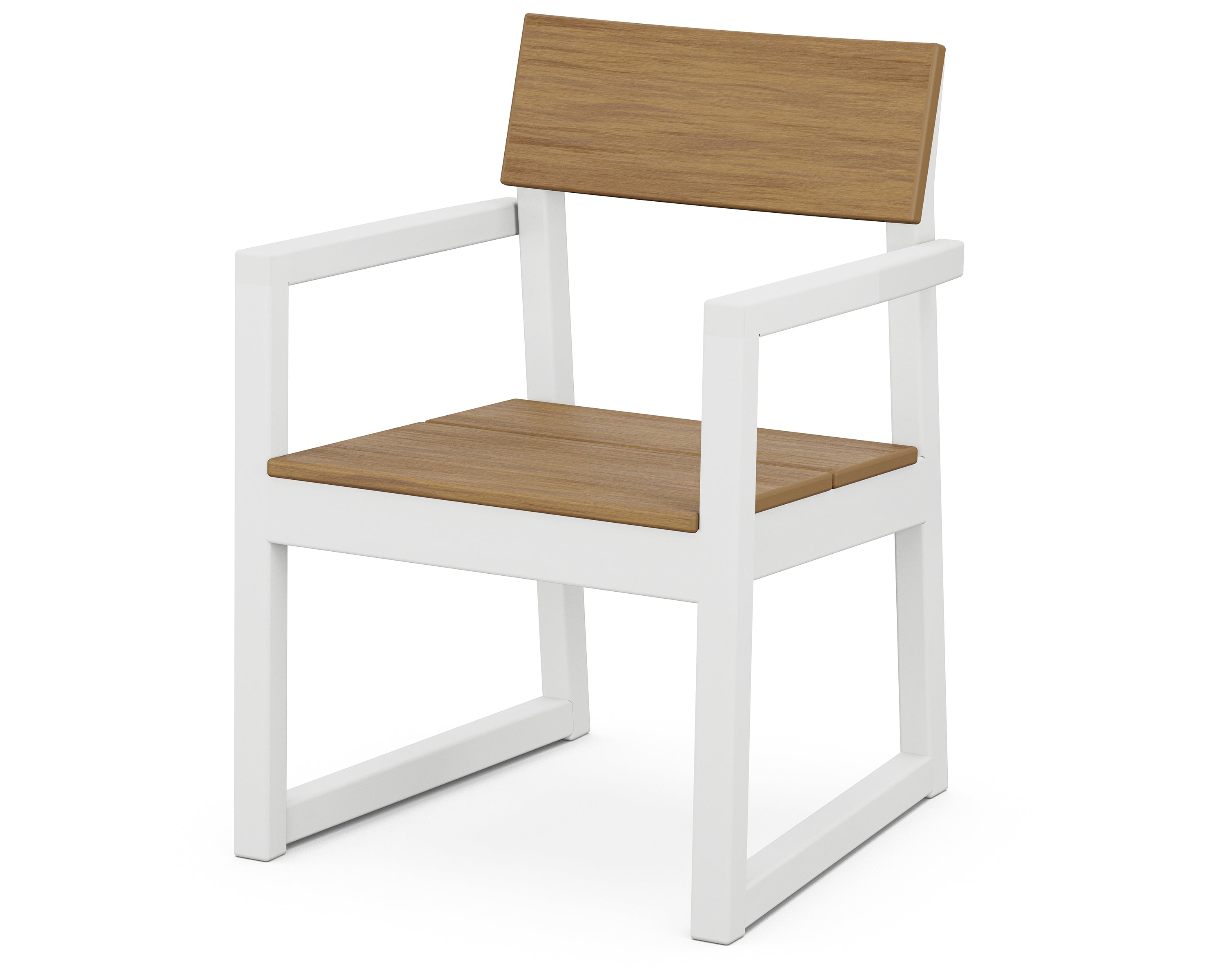 POLYWOOD EDGE Dining Arm Chair – Weather-Resistant Outdoor & Indoor Dining Chair for Patio, Deck, or Kitchen – Durable & Comfortable Seating Solution