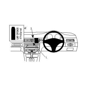 ClicOn No Holes Center Dash Mount for BMW 316 330 E90 E91 E92 E93 (2005-2012) - Universal Car Phone Holder for GPS & Navigation - Perfect for Commuting & Road Trips