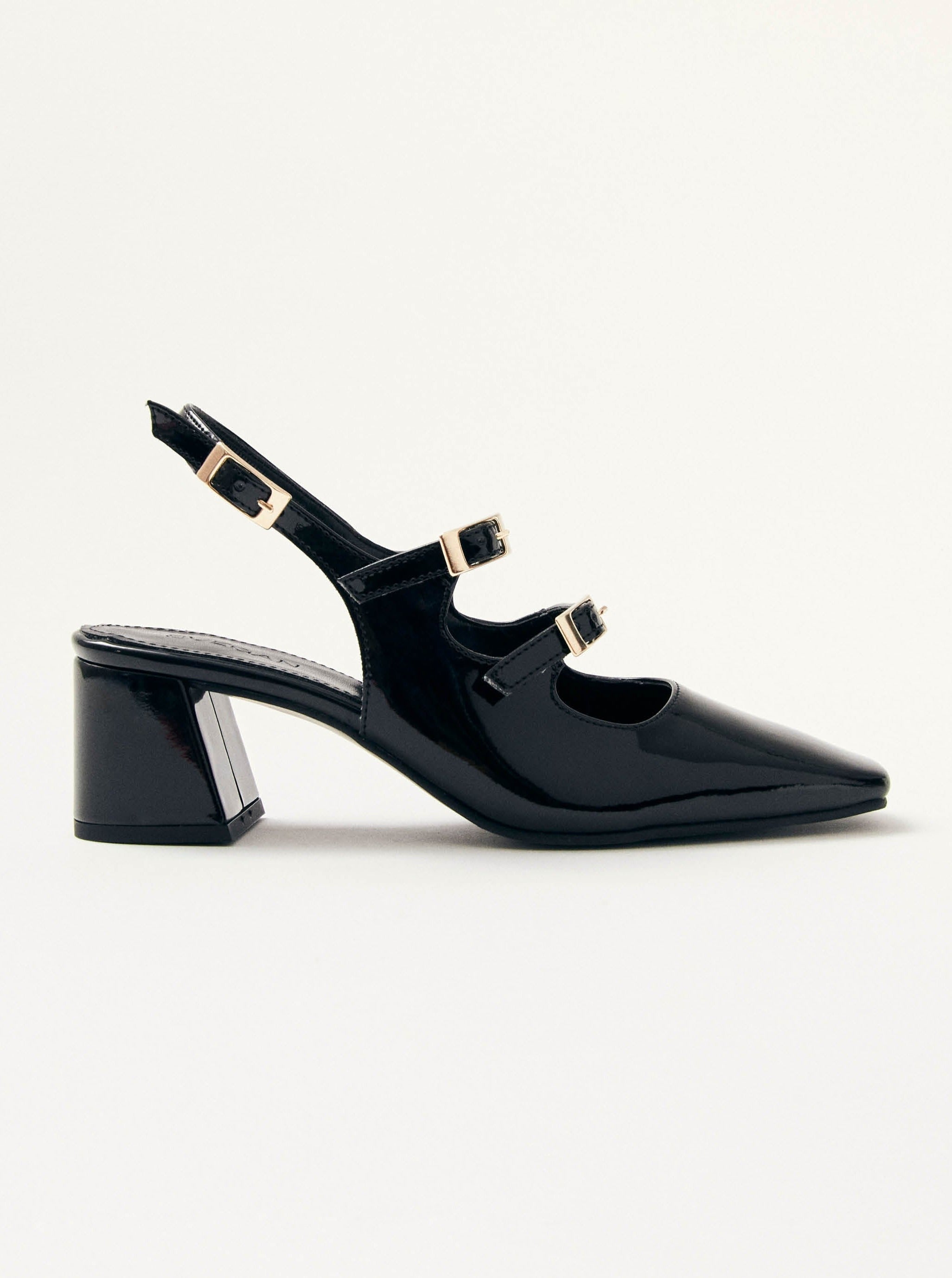 Hanna Onix Black Vegan Leather Pumps - Stylish Women's Dress Shoes for Work, Party & Special Occasions