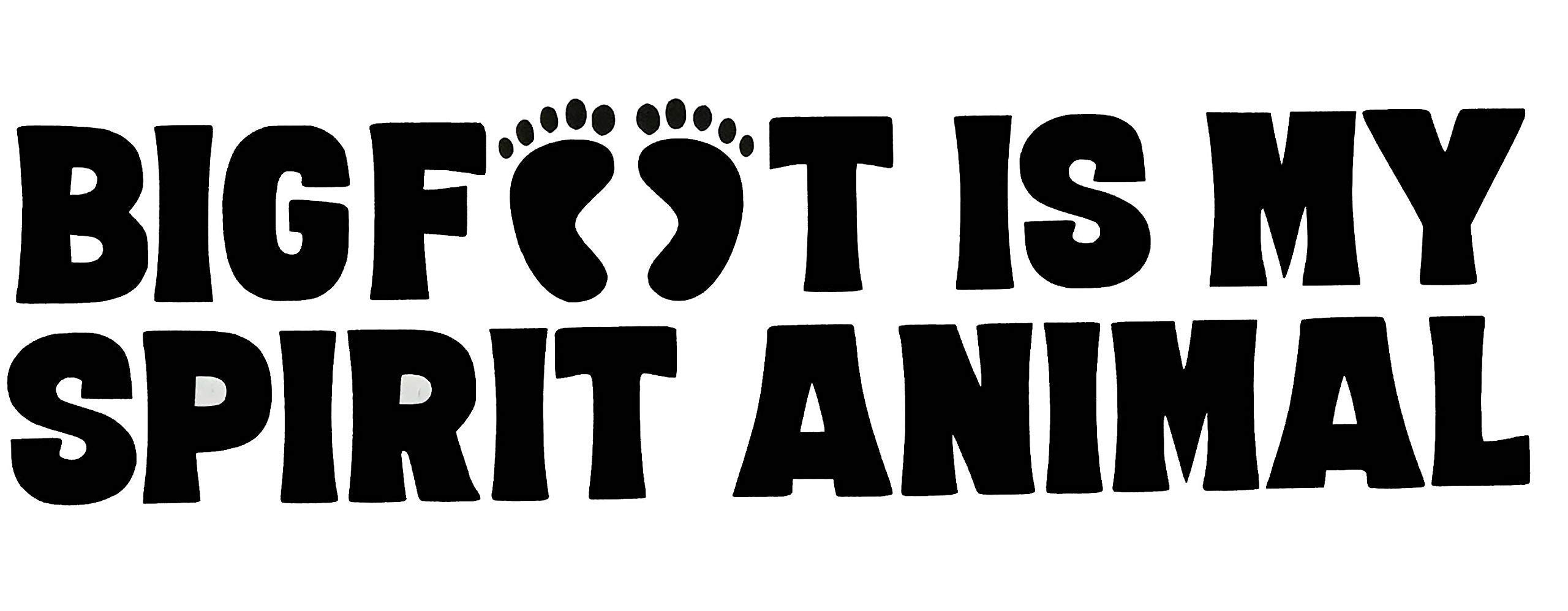Custom Bigfoot Vinyl Decal - Sasquatch Sticker - Spirit Animal Design - Choose Size & Color - Perfect for Laptops, Coolers, Car Windows, Water Bottles & More