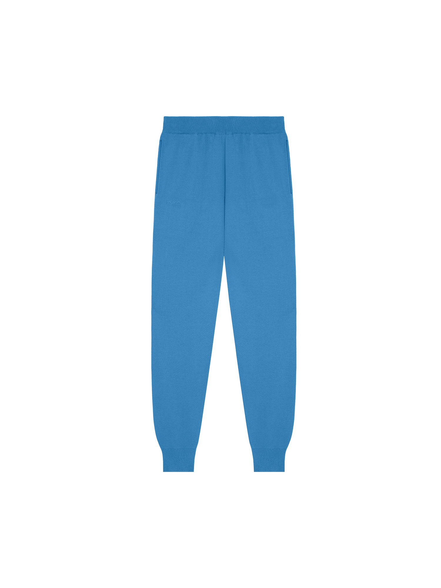 Women's DNA Knitted Track Pants - Geyser Blue | High Waisted Athletic Joggers for Running, Yoga & Lounge Wear | Comfortable Stretchy Workout Pants for Women