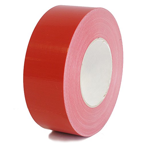 24 Rolls Polyken 203 Premium Cloth Duct Tape - 2 Inch X 60 Yards - Heavy Duty, Waterproof, Strong Adhesive - Red Color - 24 Rolls per Case - Ideal for Home Repairs, HVAC, Construction & Industrial Use