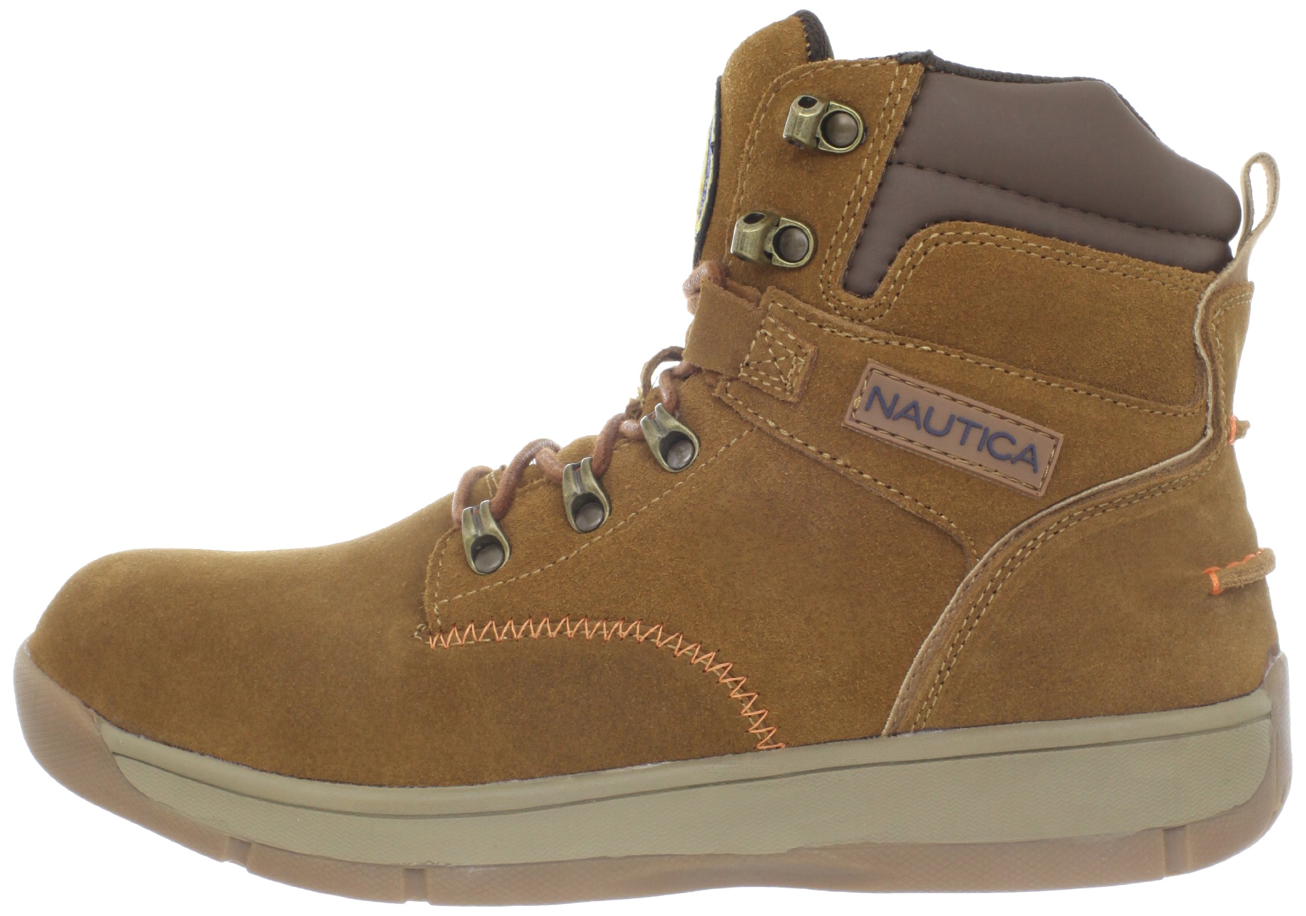 Nautica Men's Waterproof Leather Chelsea Boots - Slip Resistant Comfortable Ankle Boots for Outdoor Work & Casual Wear