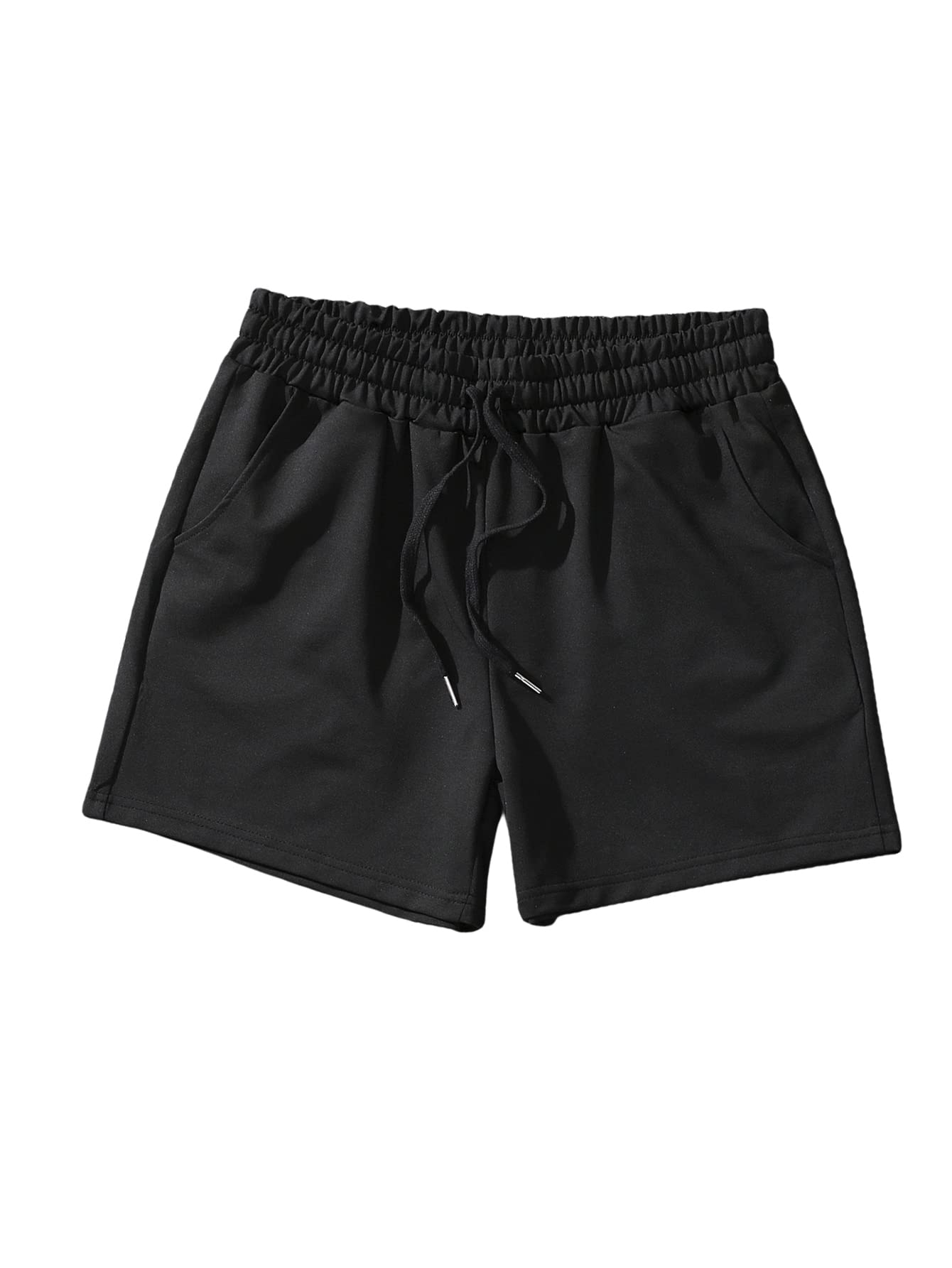 Verdusa Men's Athletic Shorts with Elastic Waistband & Drawstring - Breathable Workout Joggers with Side Pockets - Perfect for Gym, Running, and Casual Wear