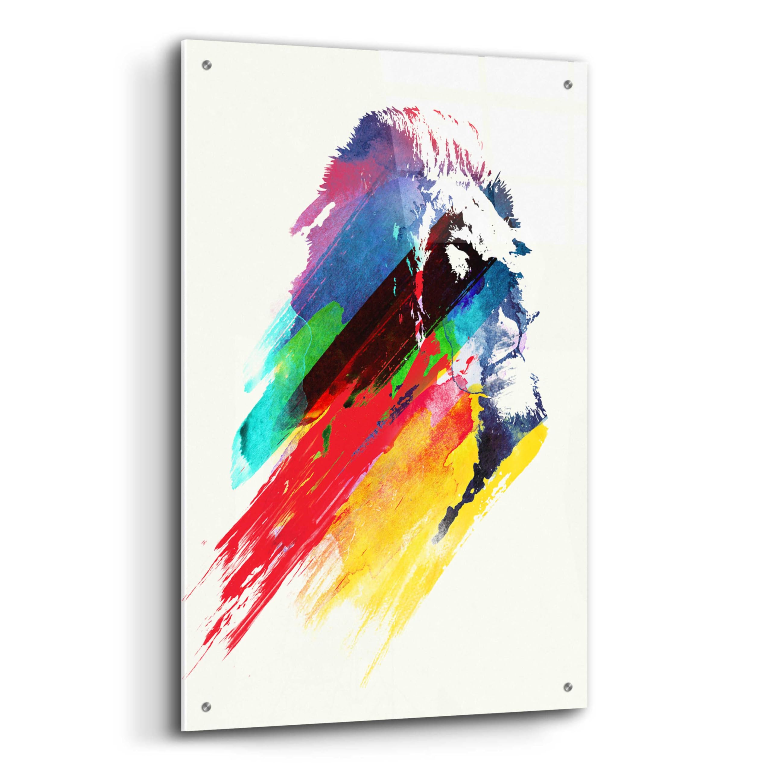 Epic Art 'Our Hero' by Robert Farkas - Premium Acrylic Glass Wall Painting 24x36 Inches - Perfect for Living Room, Bedroom, or Office Decor