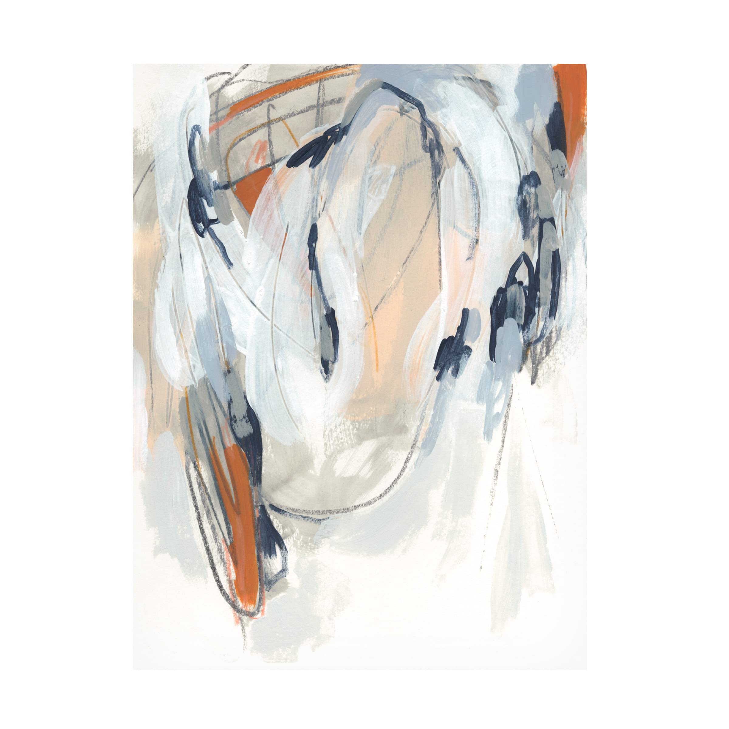Trademark Fine Art 'Obfuscation II' Abstract Canvas Wall Art by June Erica Vess - Modern Home Decor for Living Room, Bedroom & Office