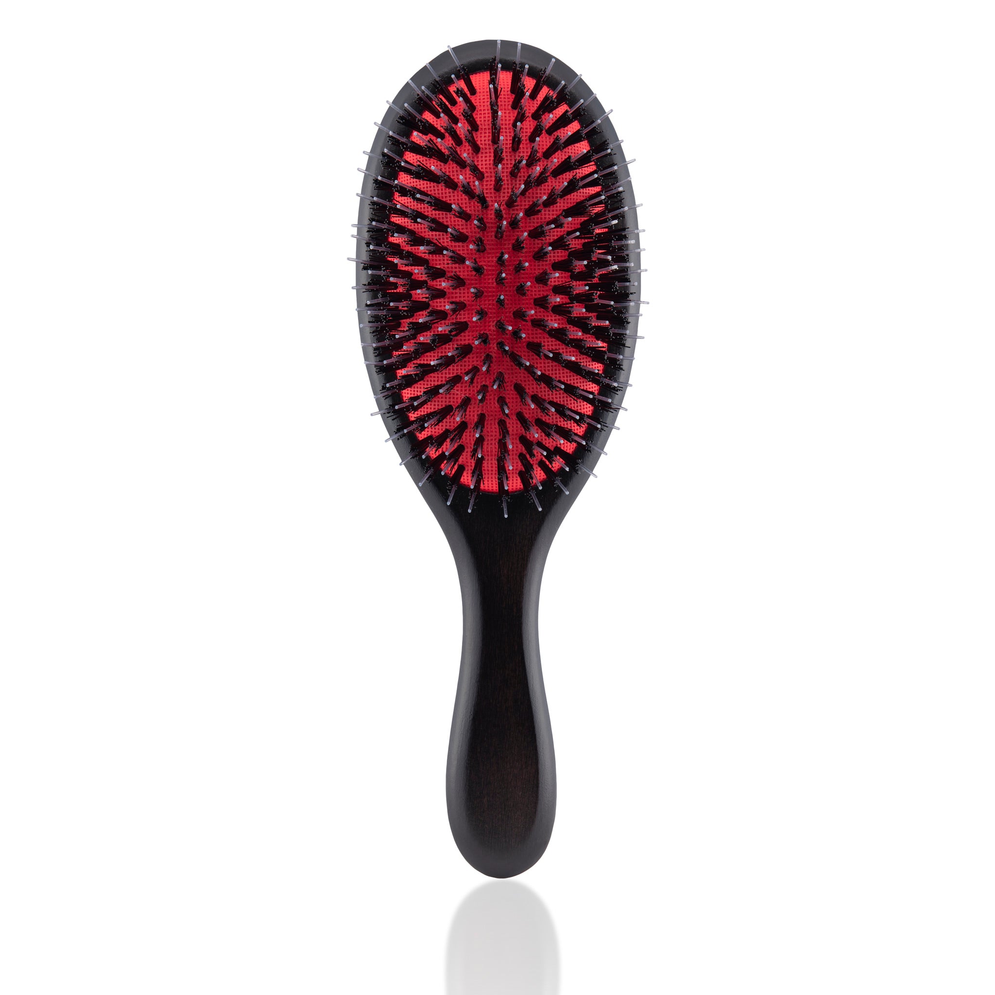 Sangre de Fruta Wooden Hair Brush for Detangling & Styling - Natural Bristle Hairbrush for Smooth Shiny Hair - Perfect for Daily Hair Care & Salon Use