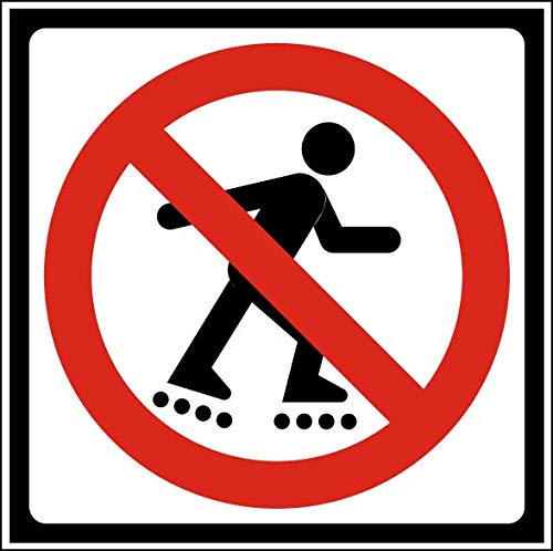 Safety & Warning Vinyl Stickers Bundle - 3 Pack Warehouse Signs (3.5