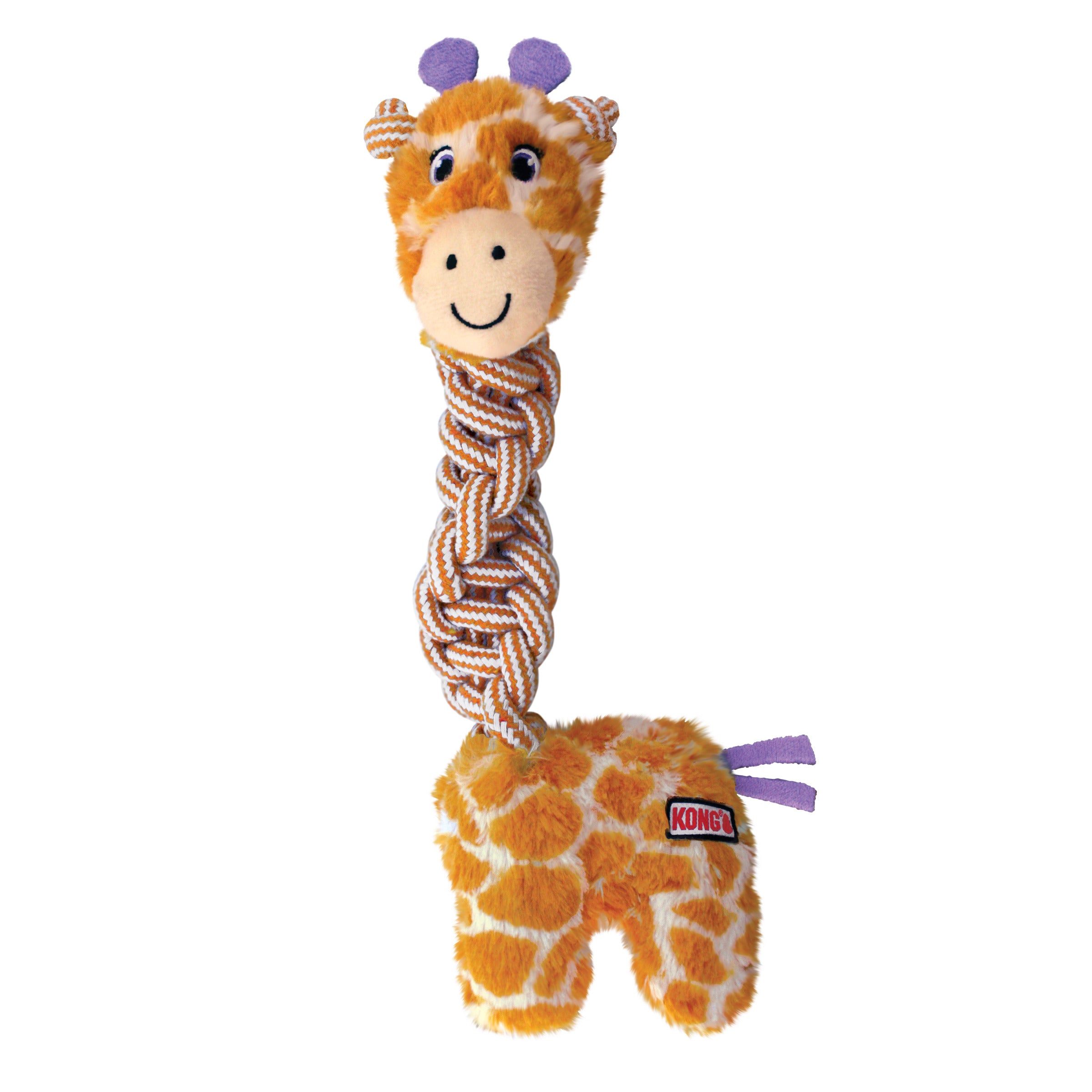 Braided Giraffe Neck Knots & Twists Dog Chew Toy - Durable Kong Chew for Aggressive Chewers, Puppy Teething Relief - Perfect for Playtime, Training & Dental Health