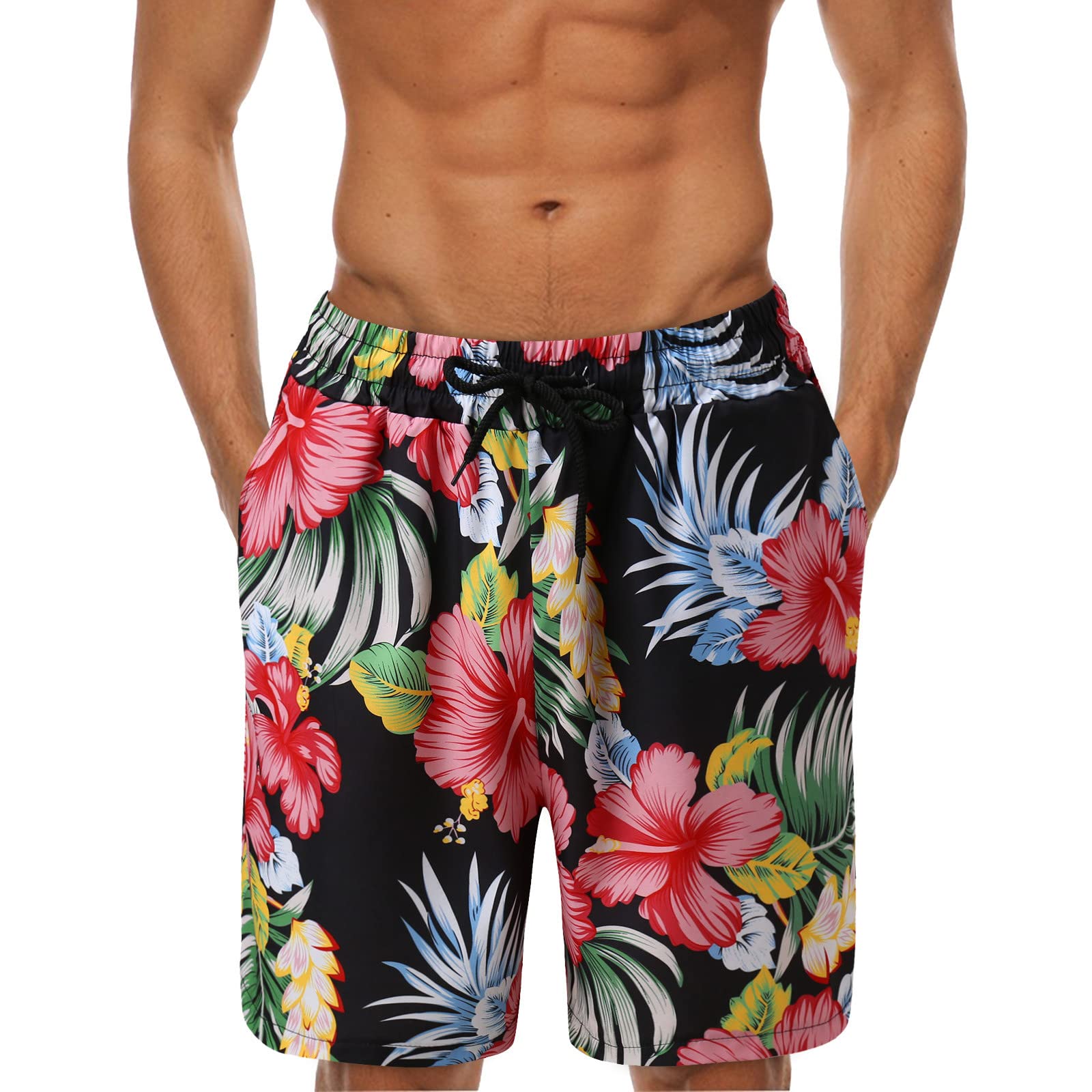 **Men's Big & Tall Board Shorts - Comfortable Summer Swim Trunks for Vacation, Gym, Workout & Running | Quick-Dry Beach & Pool Shorts**