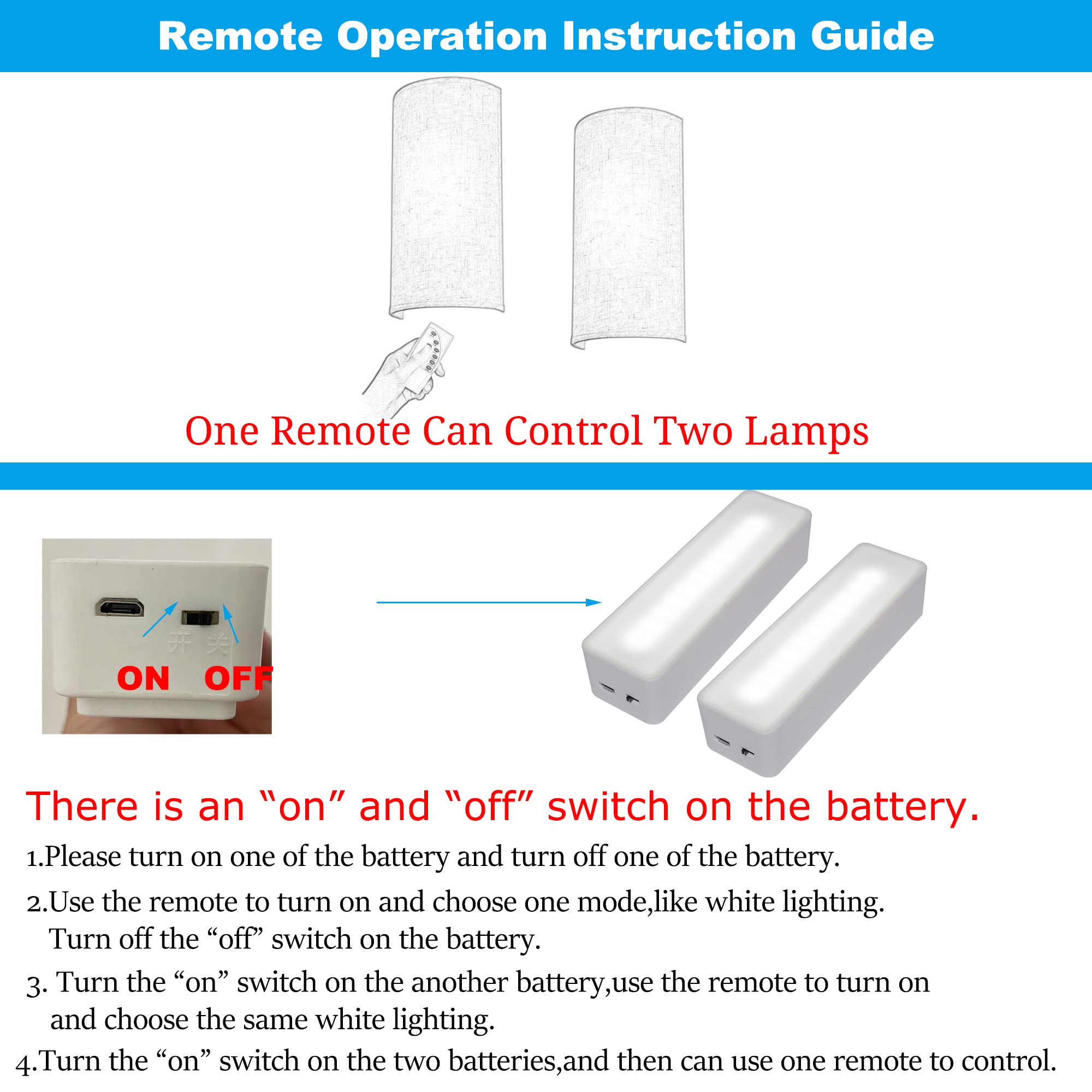 Kiven Battery Operated Wall Sconce with Remote - 11.8