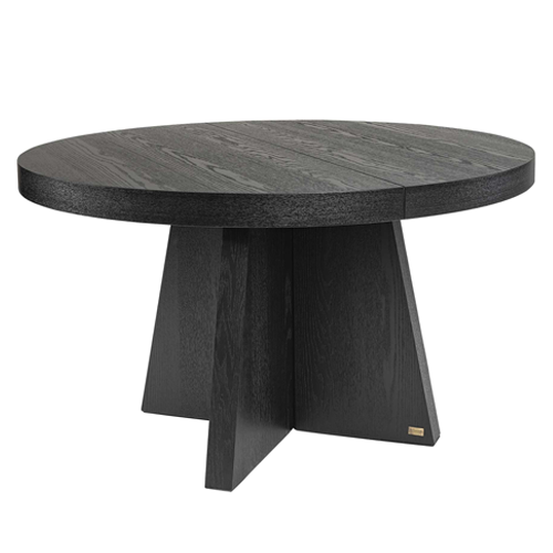 Trent Extension Dining Table - Black | Expandable Modern Dining Table for Small Spaces | Perfect for Apartments, Dining Rooms & Entertaining Guests