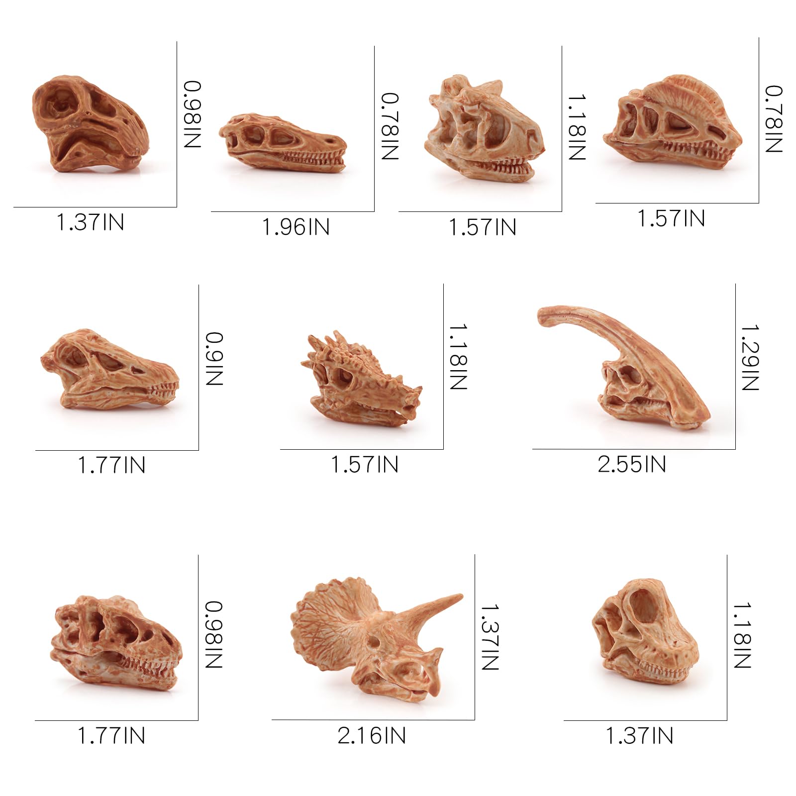 LC JoyCre Mini Dinosaur Bones for Kids - Realistic Fake Dinosaur Bones Dig Kit, Educational Sandbox Toys for Children - Perfect for Birthday Gifts, STEM Learning & Outdoor Play Activities
