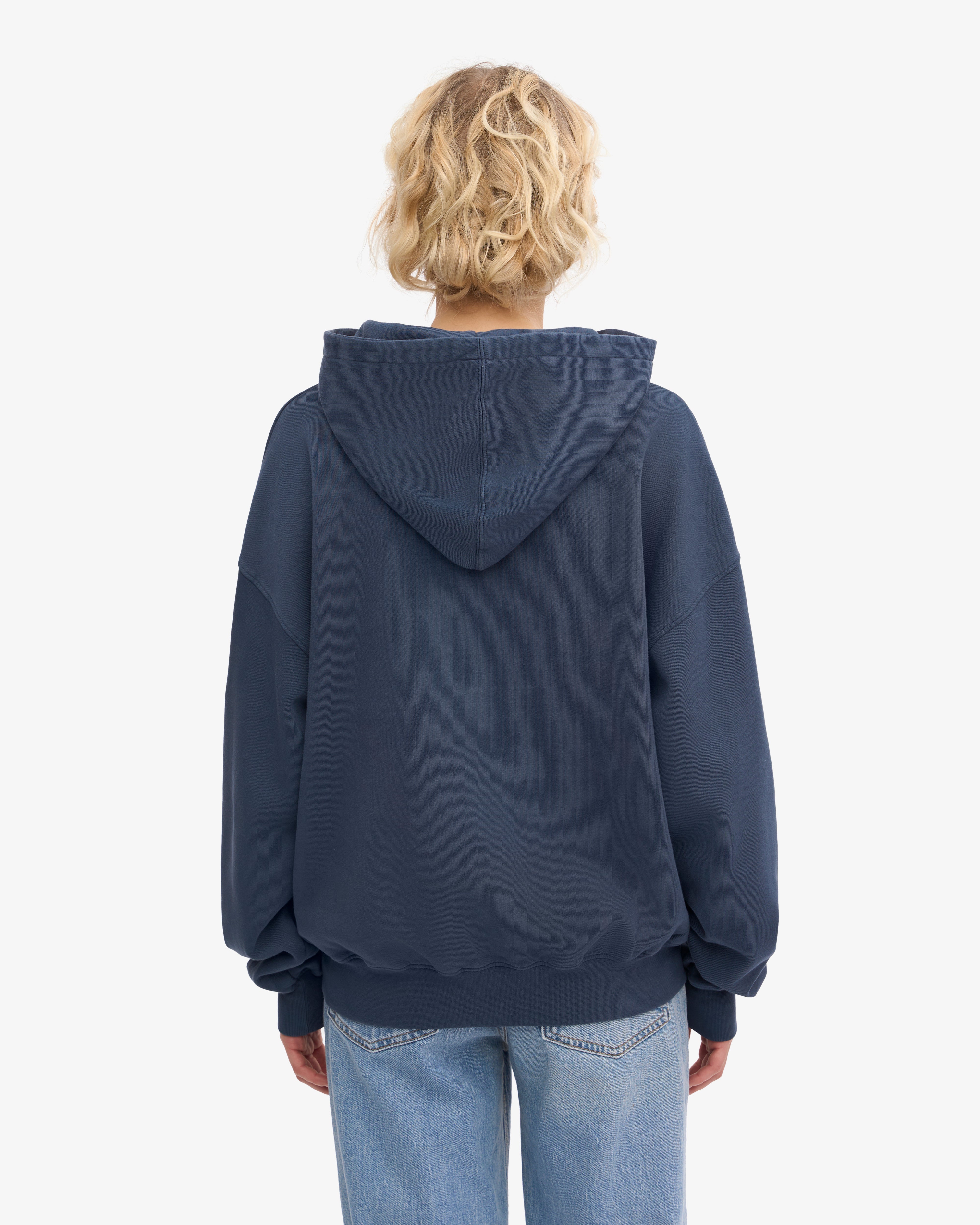 Organic Oversized Hoodie for Women - Soft & Comfortable Petrol Blue Pullover - Perfect for Casual Wear, Loungewear & Outdoor Activities