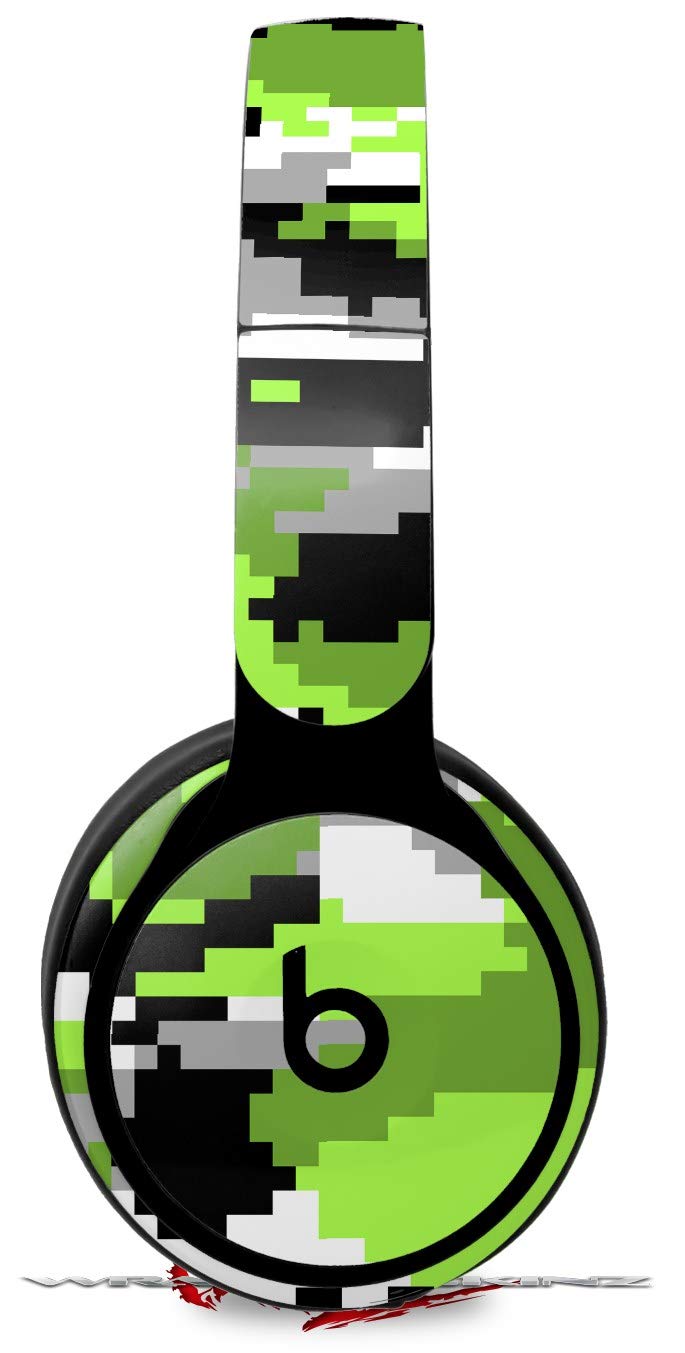 Beats Solo Pro Headphone Skin Decal Wrap - Digital Camo Neon Green Design | Compatible with Original Beats Solo Pro (Headphones Not Included) | Perfect for Customization, Protection & Personal Style