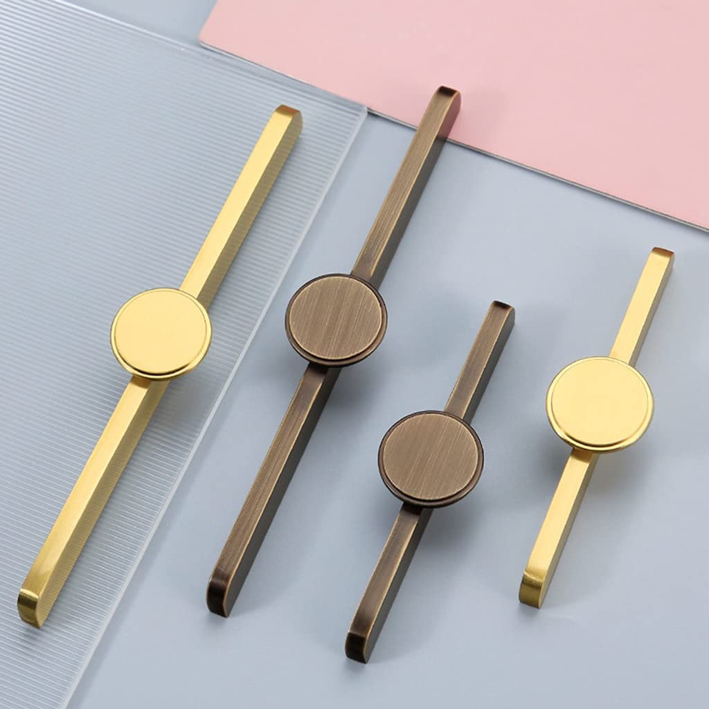 Luxury European Style Solid Brass Cabinet Door Handles - Gold Pulls for Drawers & Cabinets (180x21x7mm) - Elegant Upgrade for Kitchen, Bathroom & Wardrobe Furniture