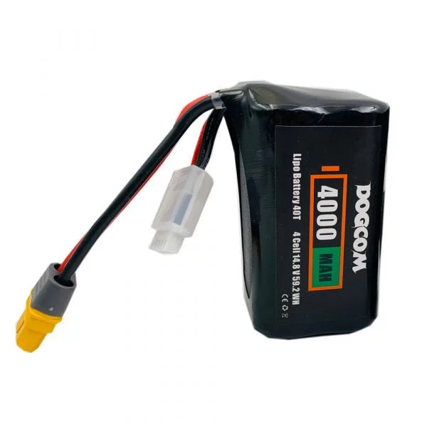 Dogcom 4S1P 14.8V 4000mAh INR21700 40T Lithium Ion Battery Pack for RC Drones, Electric Scooters, and Power Tools - High Performance Rechargeable Battery with Long Life