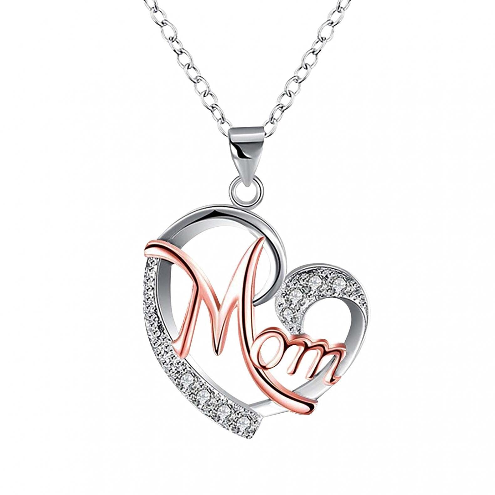 BIFUTON Women's Trendy Heart Letter Pendant Necklace - Gold Stainless Steel Fashion Jewelry Gift for Her, Perfect for Valentine's Day, Anniversary, or Birthday Celebrations