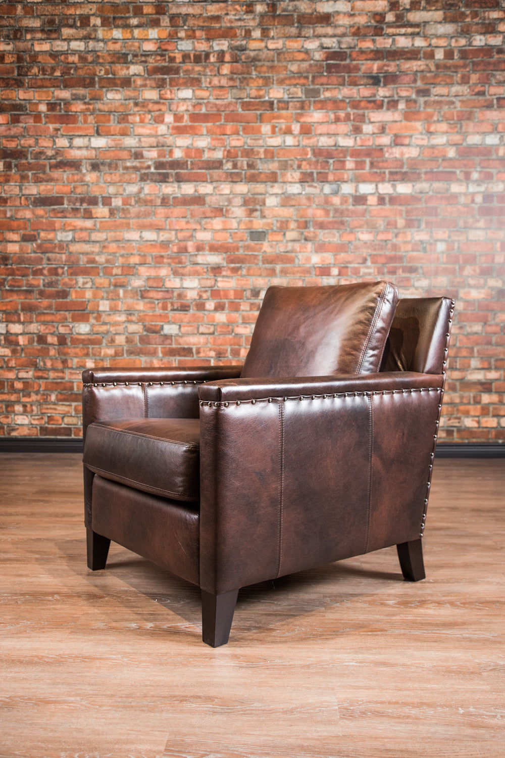 Premium POLO CLUB Genuine Leather Recliner Chair - Luxurious Home Office & Living Room Furniture for Comfortable Relaxation