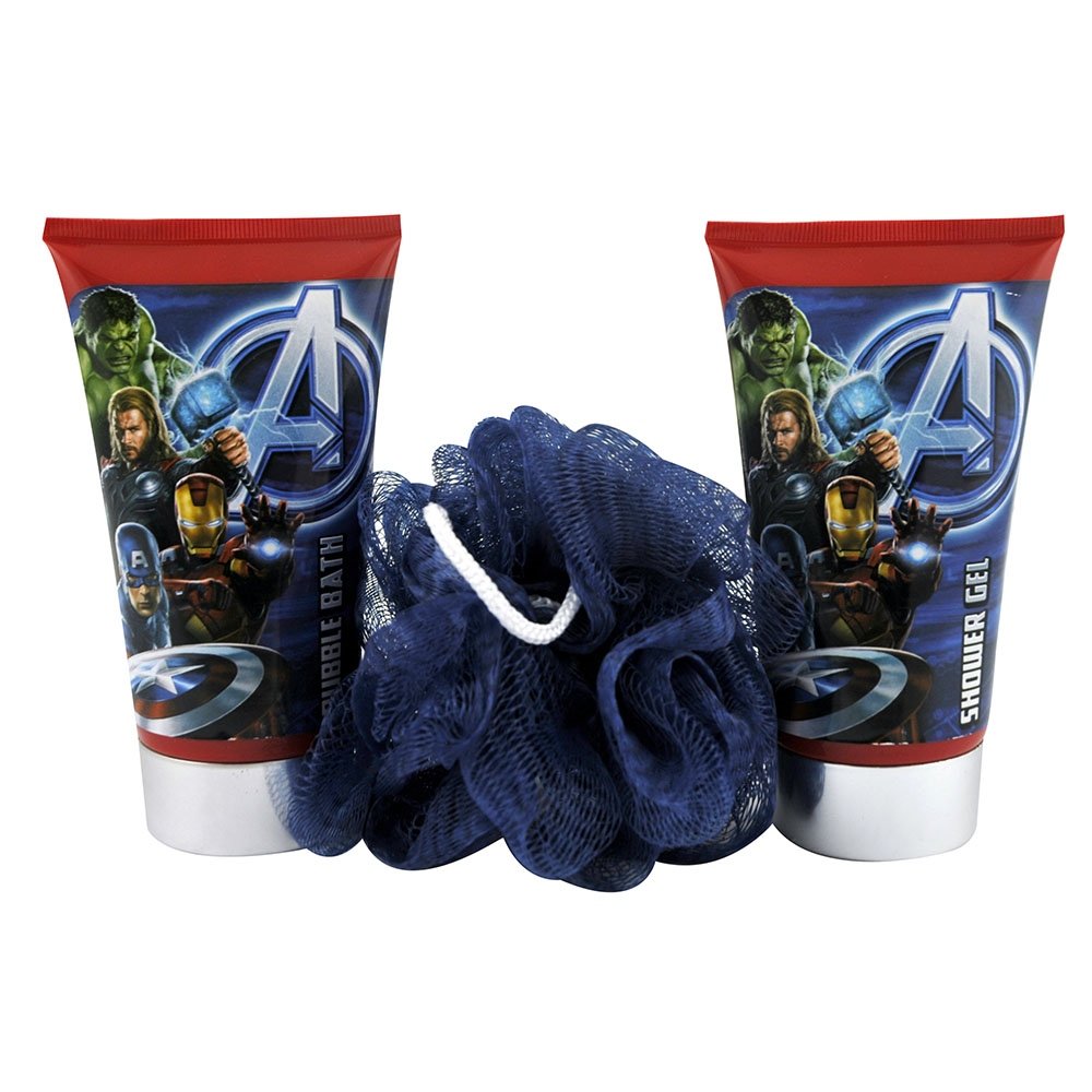 Marvel Avengers 3-Piece Bath Set - Hulk, Iron Man & Captain America Themed Towel, Washcloth & Hand Towel - Perfect for Kids Bathroom, Superhero Gifts & Themed Decor