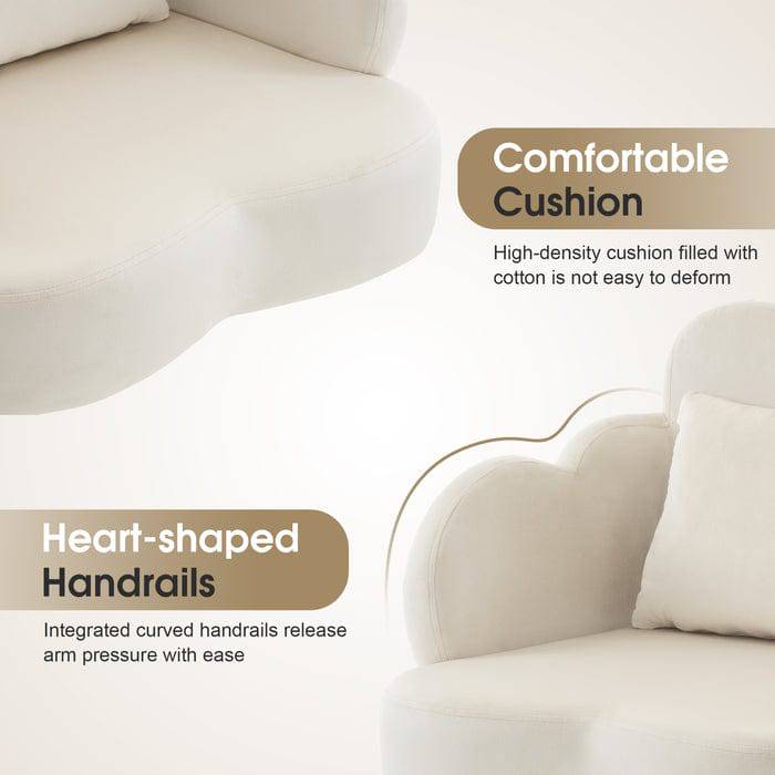 Professional Cotton Candy Manicure Chair for Salon & Spa - Ergonomic Nail Salon Stool with Adjustable Height - Perfect for Pedicures, Manicures, and Beauty Treatments