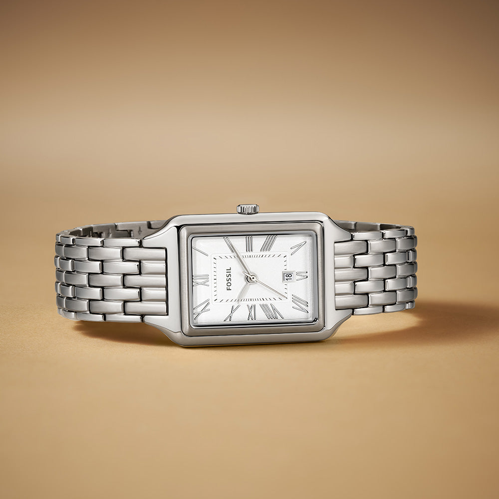 Fossil Raquel ES5221 Women's Leather Watch - Stylish Analog Timepiece for Everyday Wear, Work & Casual Outfits