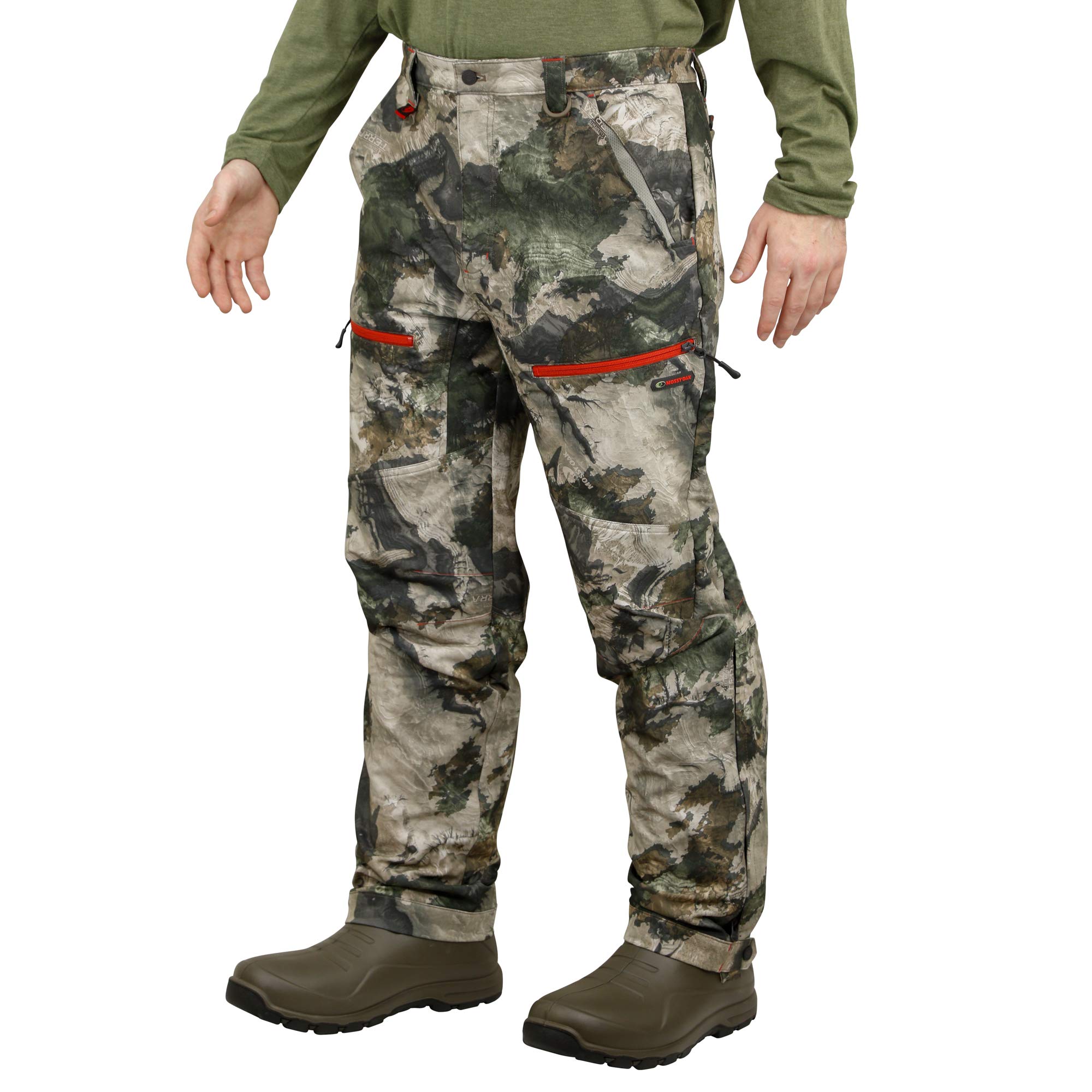 Mossy Oak Hunting Pants for Men - Mid-Season Camouflage Tactical Pants | Durable & Comfortable Outdoor Gear for Hunting, Hiking & Camping