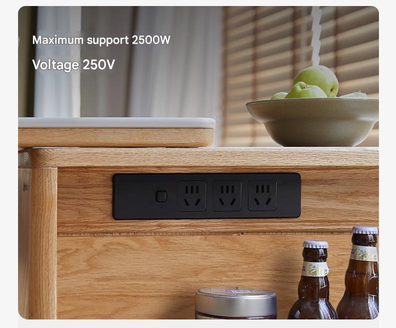 Solid Oak Wood Extendable Bar Table with Rock Plate - Perfect for Kitchen Islands, Dining Rooms & Outdoor Entertaining