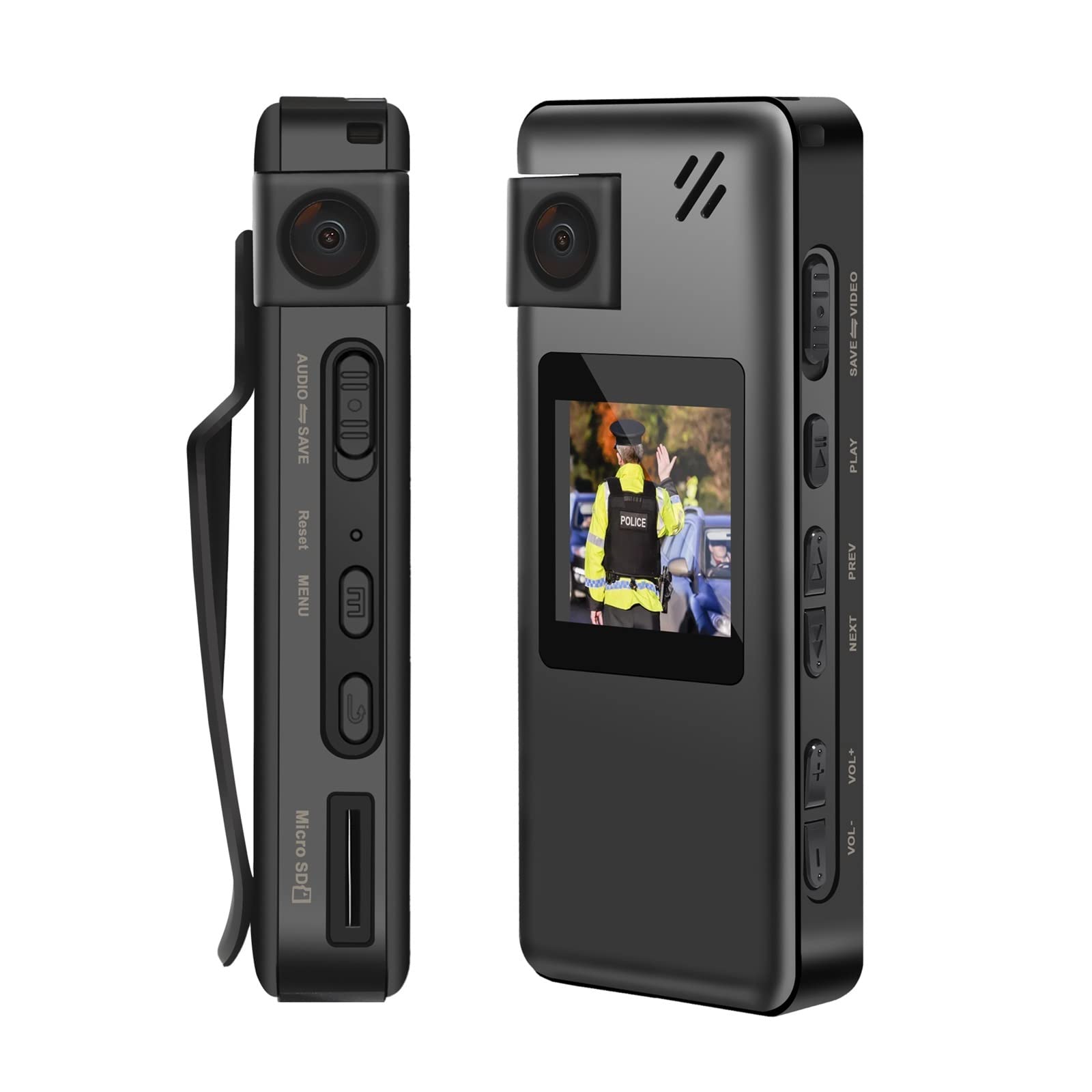 4K Action Camera with Image Stabilization - 1080P HD Mini Sports Camera, Body Worn Police Cam, Motion Detection, Car DVR - Perfect for Outdoor Adventures, Home Security, Pet Monitoring & Office Surveillance - Waterproof & High Frame Rate