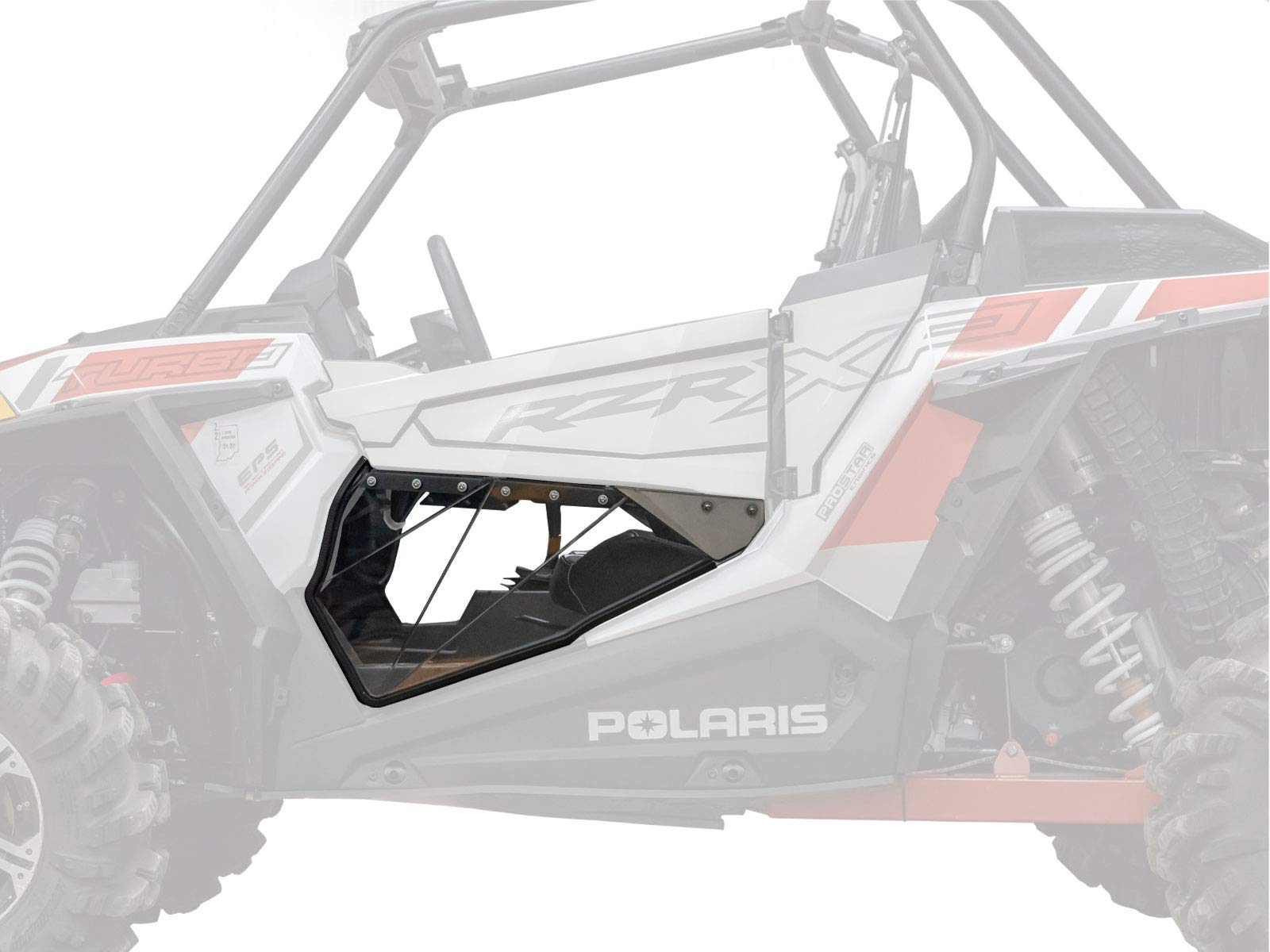 SuperATV Clear Lower Door Inserts for Polaris RZR XP Turbo (2016-2023) - 2 Door Set - Durable UTV Accessories for Off-Road Protection & Style | Perfect for Trail Riding, Mudding & Winter Adventures