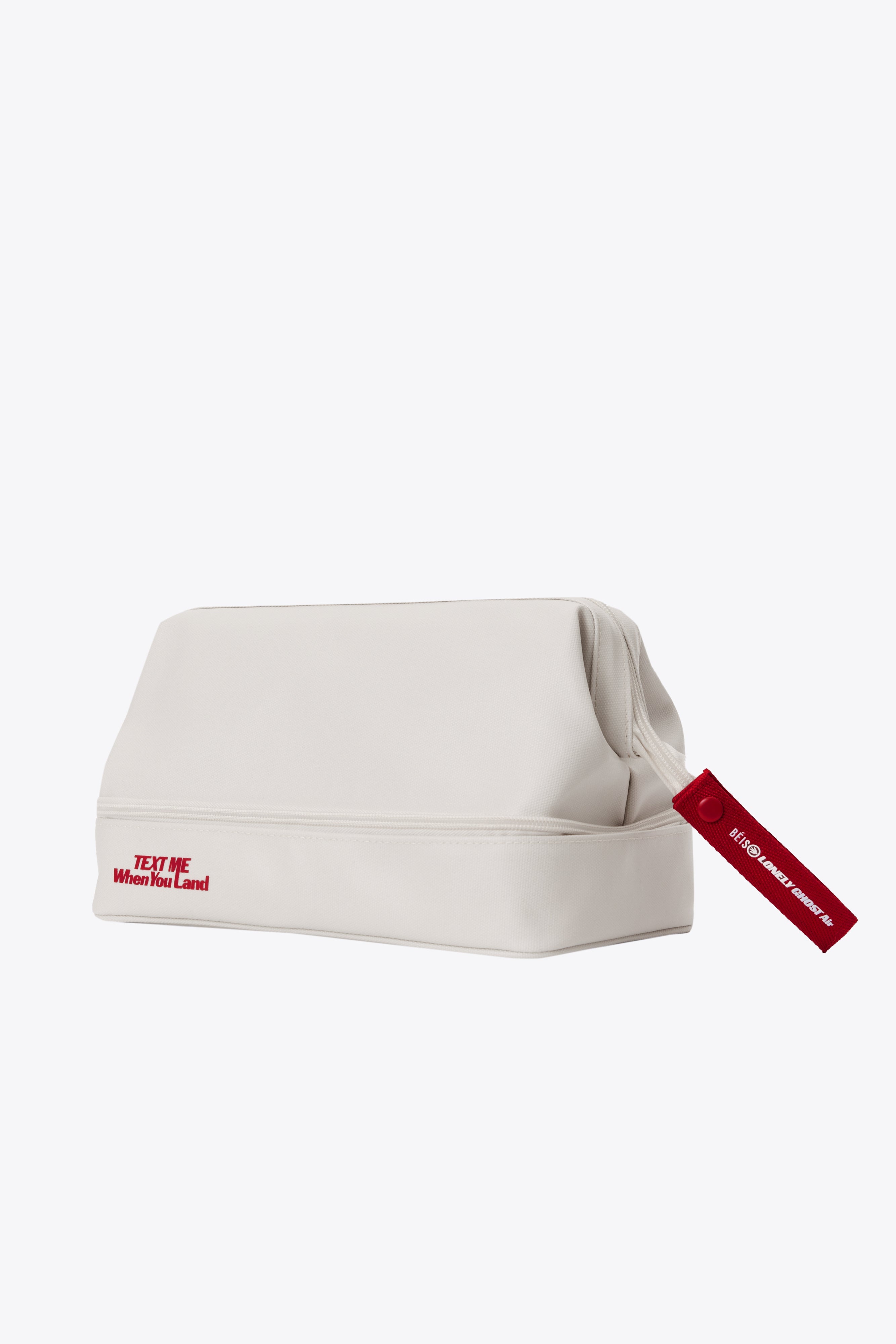 Premium Leather Dopp Kit in Ghost White - Travel Toiletry Bag for Men & Women - Perfect for Gym, Business Trips & Weekend Getaways