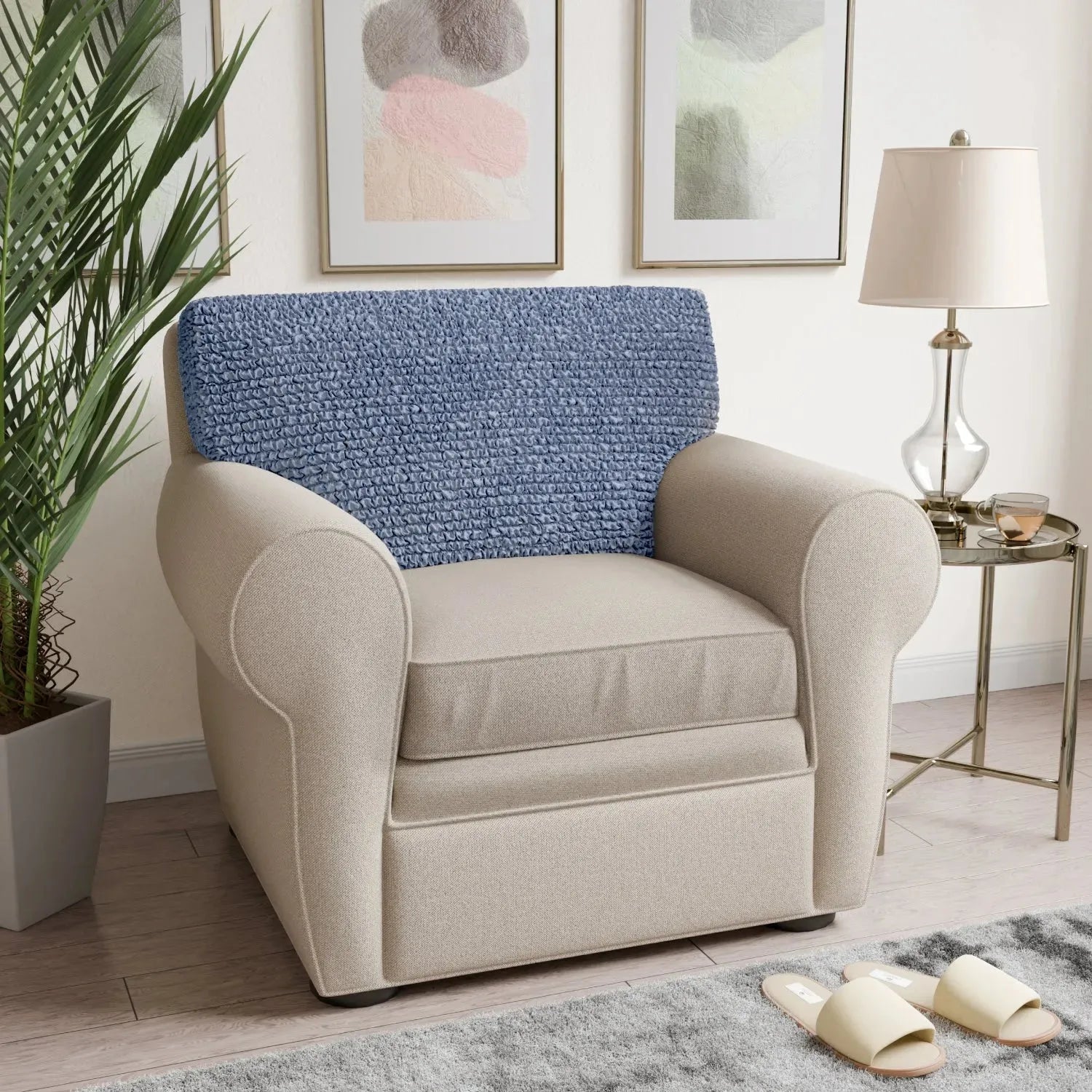 Premium Microfiber Seat Cushion Cover - Soft & Durable Sofa Chair Protector - Perfect for Living Room, Office, or Car Use