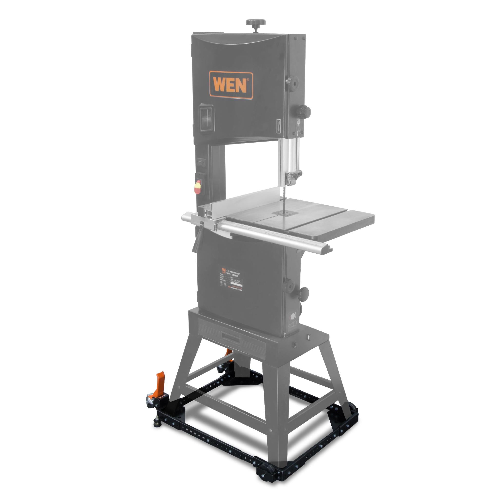 Heavy Duty 500 LB Capacity Universal Mobile Base for Tools & Machines | WEN MB500 | Workshop Equipment Movers for Table Saws, Band Saws & Woodworking Tools