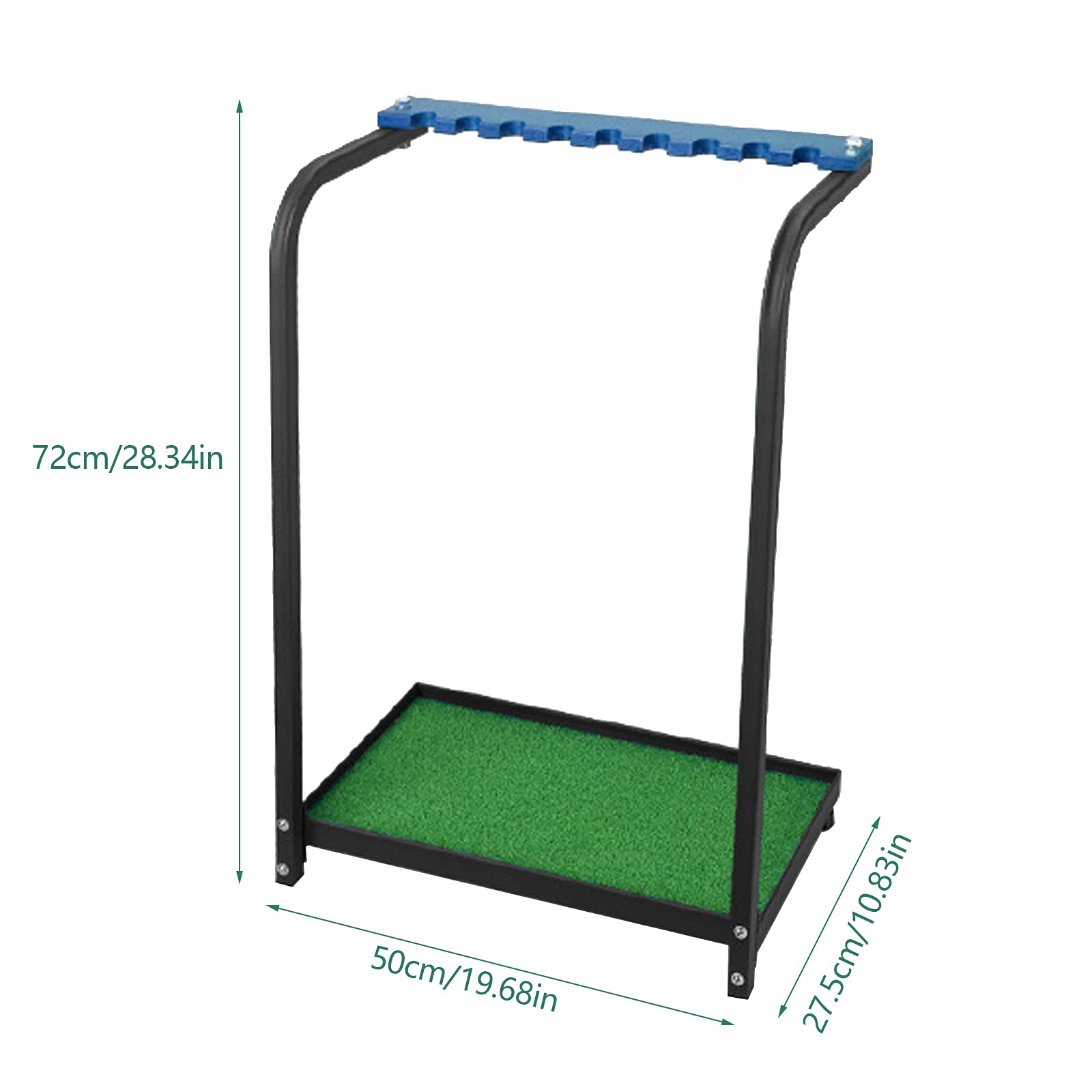 OUKANING Golf Club Organizer Stand - 9/18/27 Hole Metal Golf Putter Rack - Durable Golf Club Display Shelf for Home, Garage & Golf Course Storage