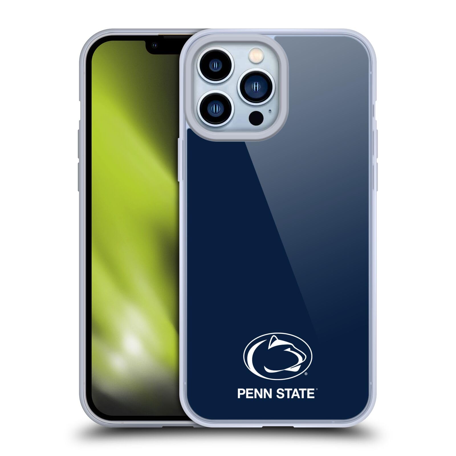 Officially Licensed Pennsylvania State University PSU Logo Soft Gel Phone Case for Apple iPhone 13 Pro Max - Durable Protection & Stylish Design for Students, Alumni & Fans - Perfect for Campus Life, Game Days & Everyday Use
