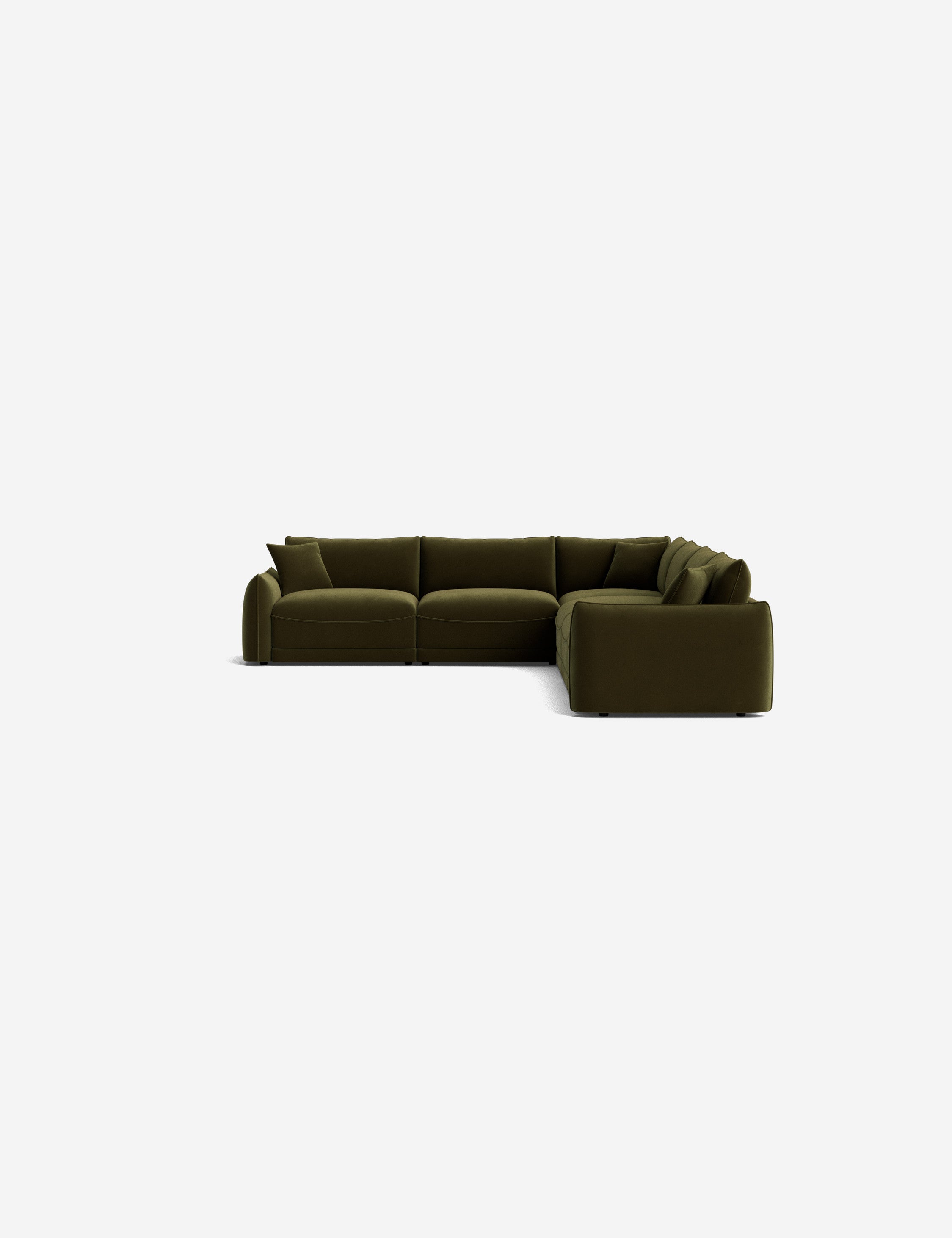 Balmer Modular Corner Sectional Sofa - Modern L-Shaped Couch for Living Room, Home Theater & Lounge Areas | Customizable Configurations