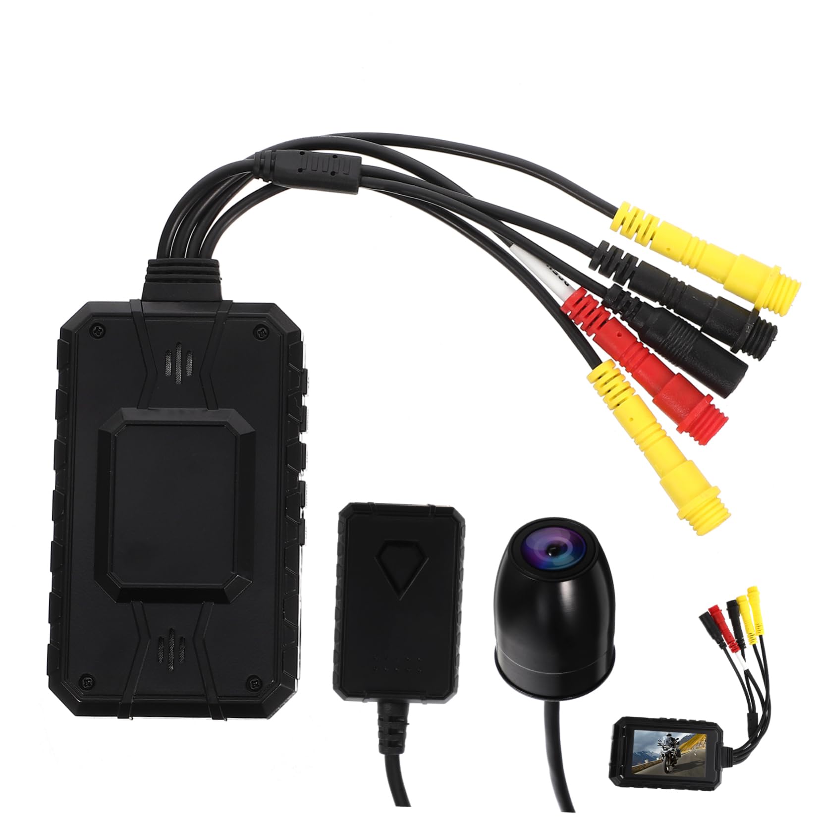 Waterproof 1080p Motorcycle Dash Cam with Night Vision - 3 Motor Accessories, HD Driving Recorder Camera for Safe Riding & Accident Evidence (Ideal for Night Driving, Commuting & Road Trips)