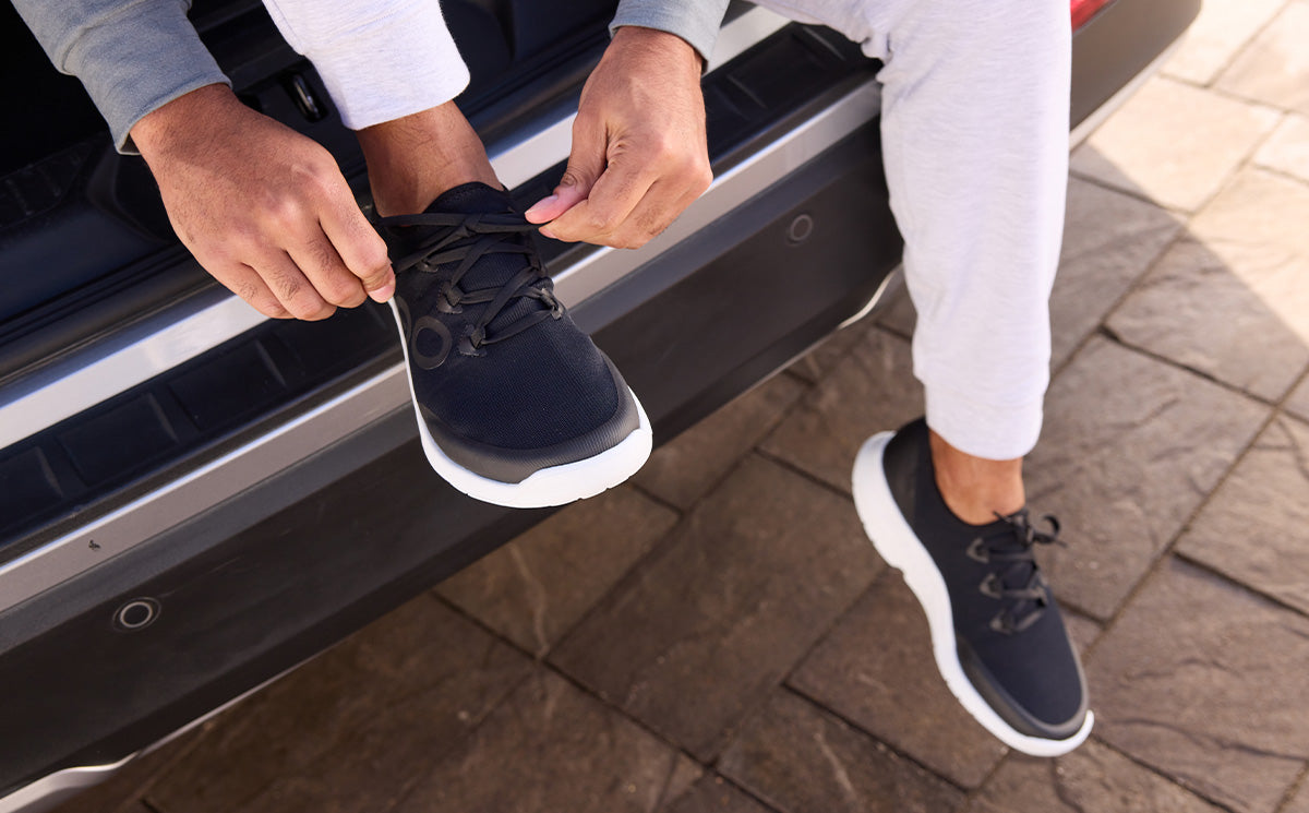 Men's OOmg Sport LS Low Shoe - White & Black | Lightweight Running Shoes for Men | Perfect for Gym, Jogging & Casual Wear