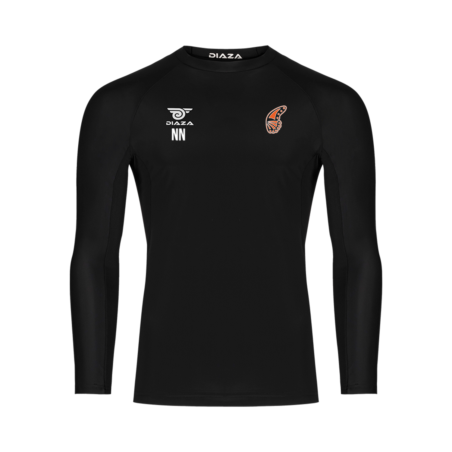 Minneapolis Monarchs Long Sleeve Compression Shirt for Men - Moisture Wicking Workout Top - Athletic Performance Shirt for Running, Gym & Training (Black)